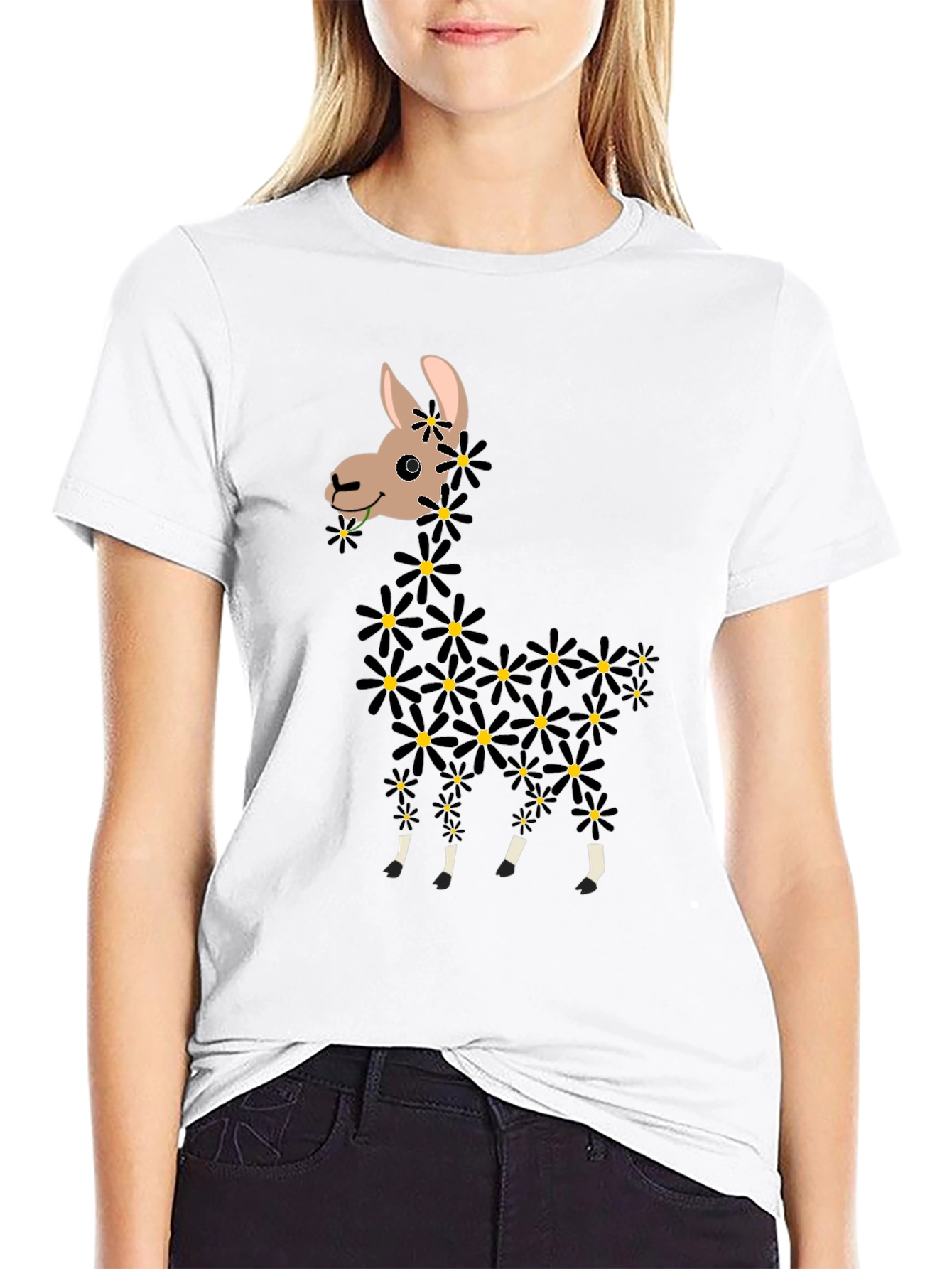 Llama Flower T-Shirt
