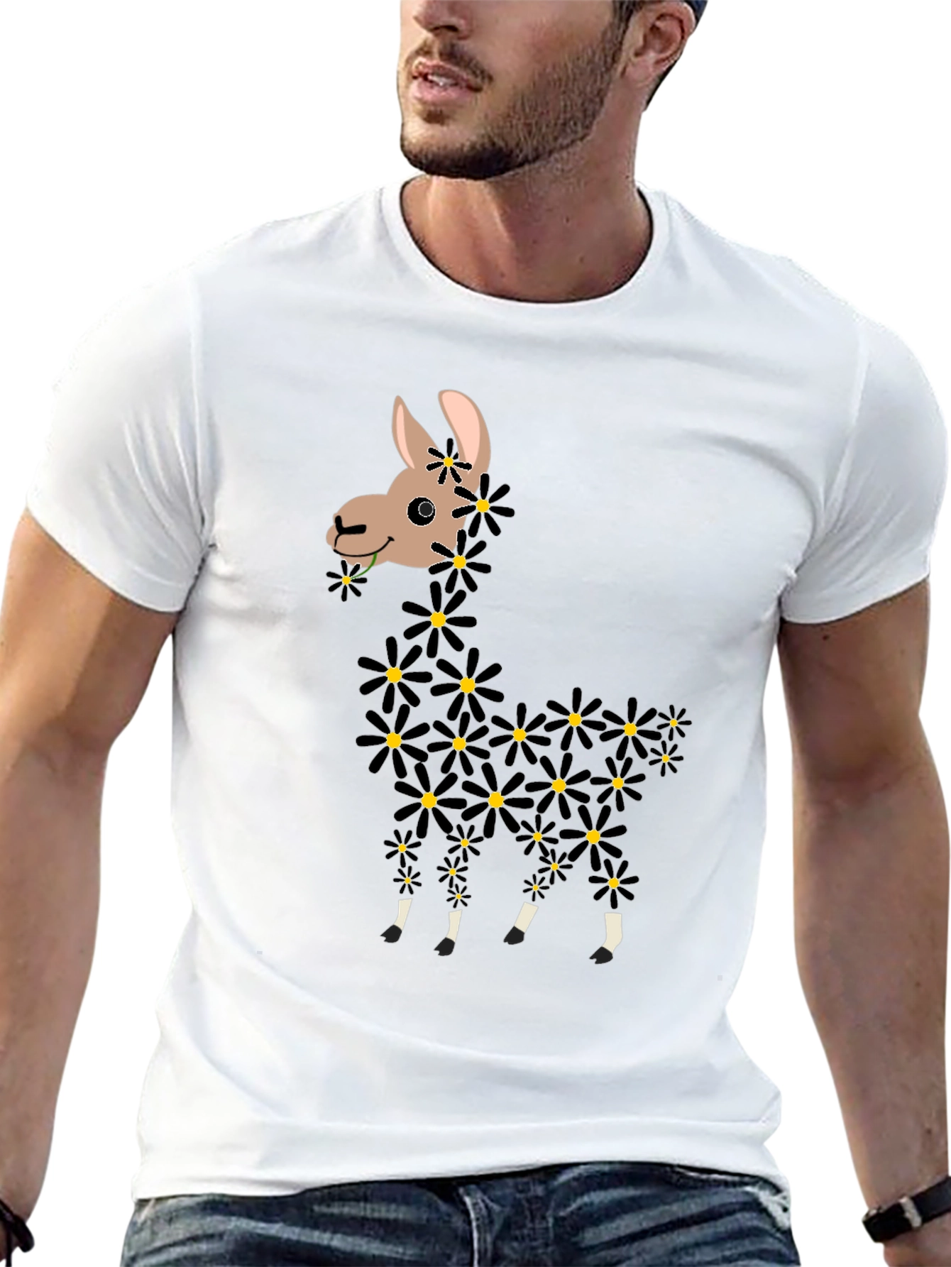 Llama Flower T-Shirt