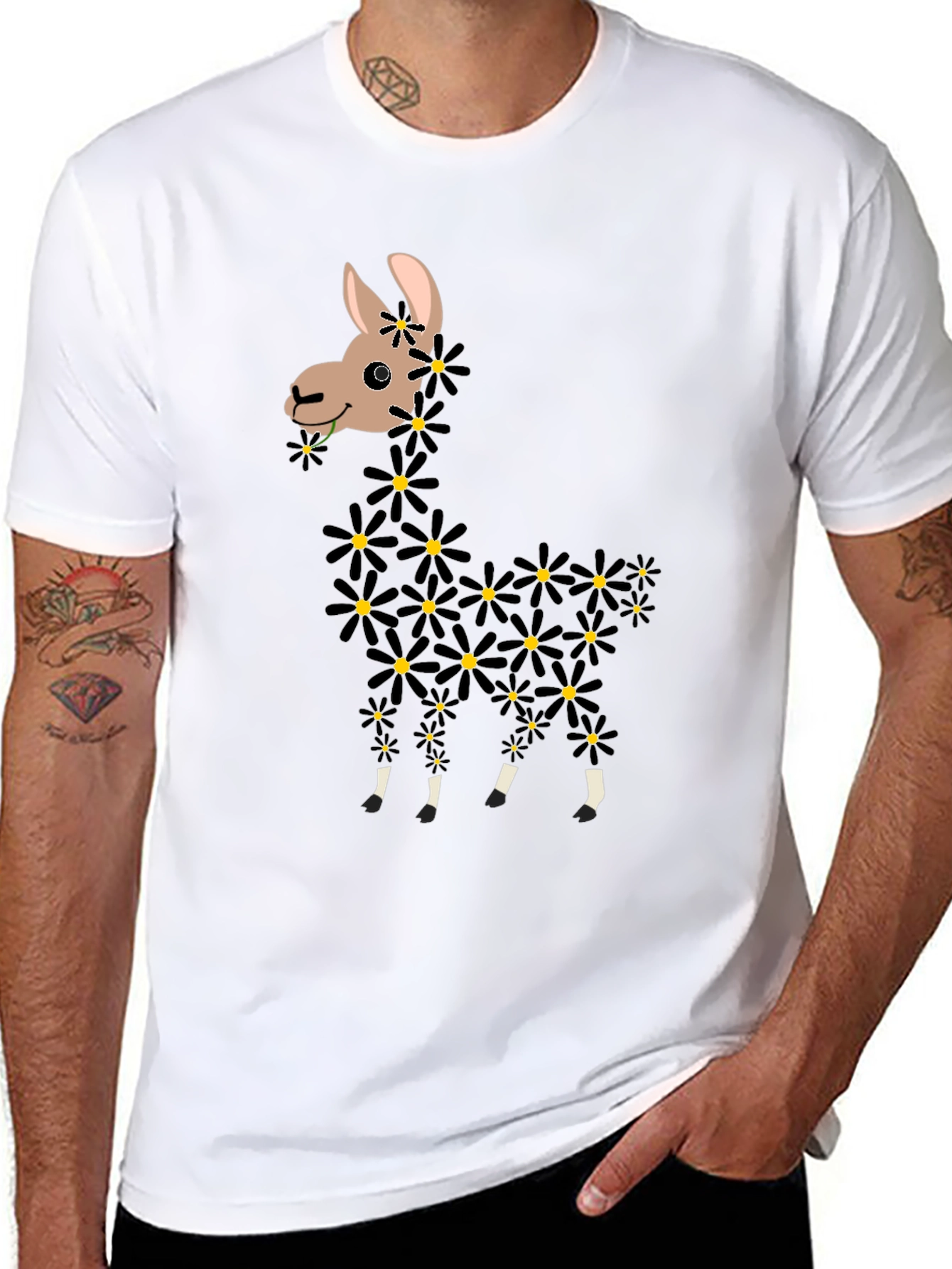 Llama Flower T-Shirt
