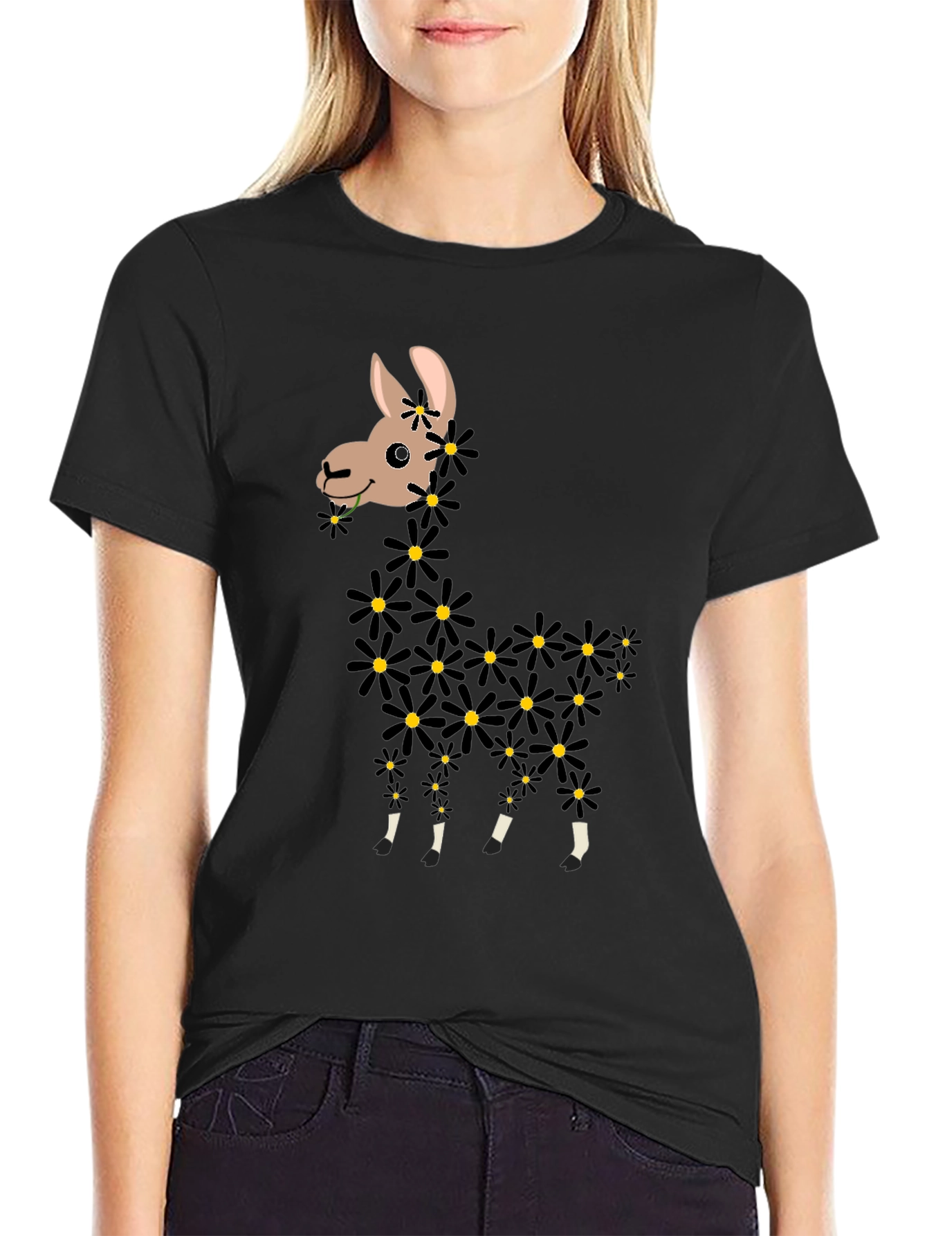 Llama Flower T-Shirt