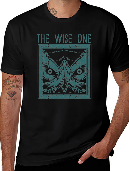 The Wise One Owl Graphic Print T-Shirt