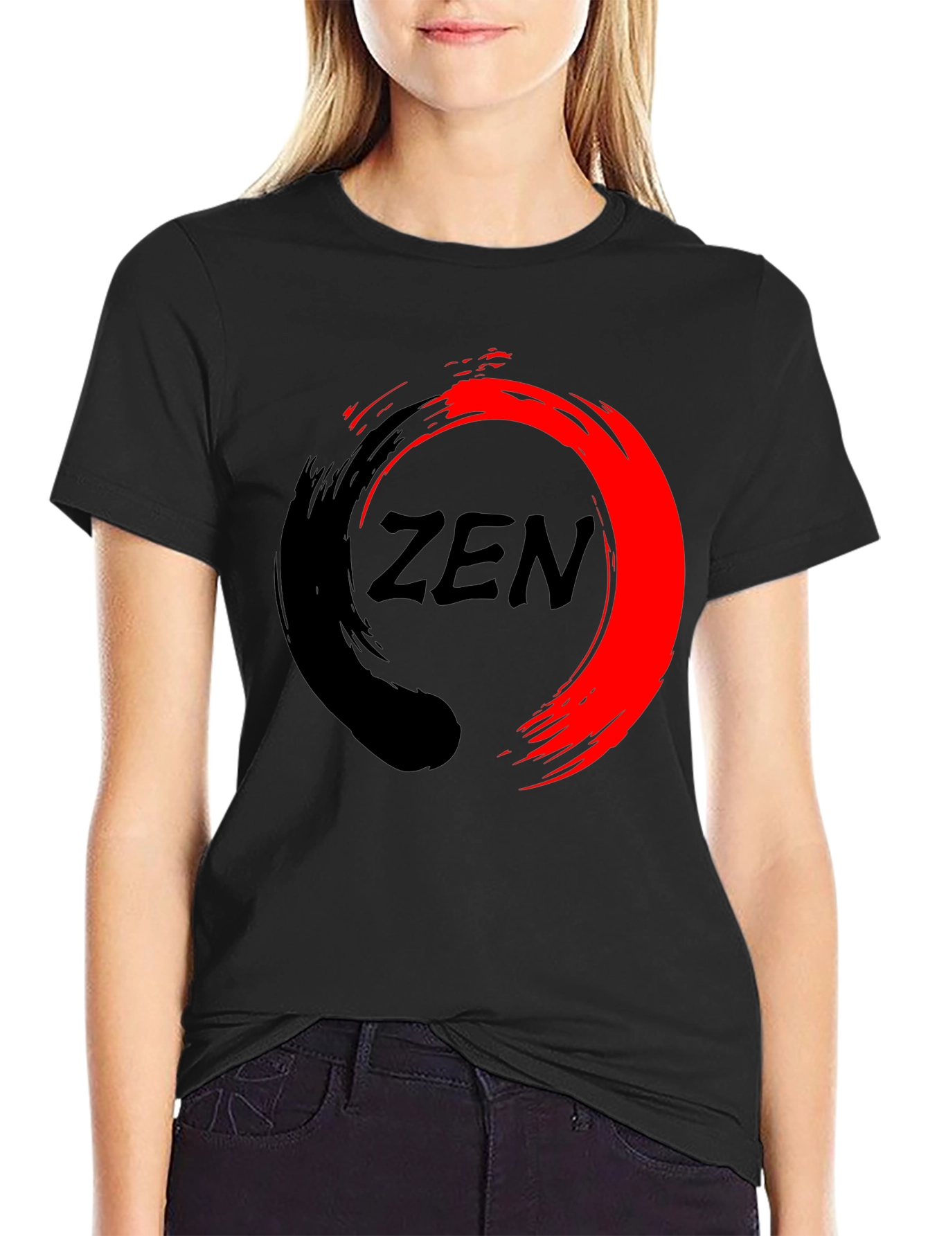 Zen Circle T-Shirt - Mens Crew Neck Tee