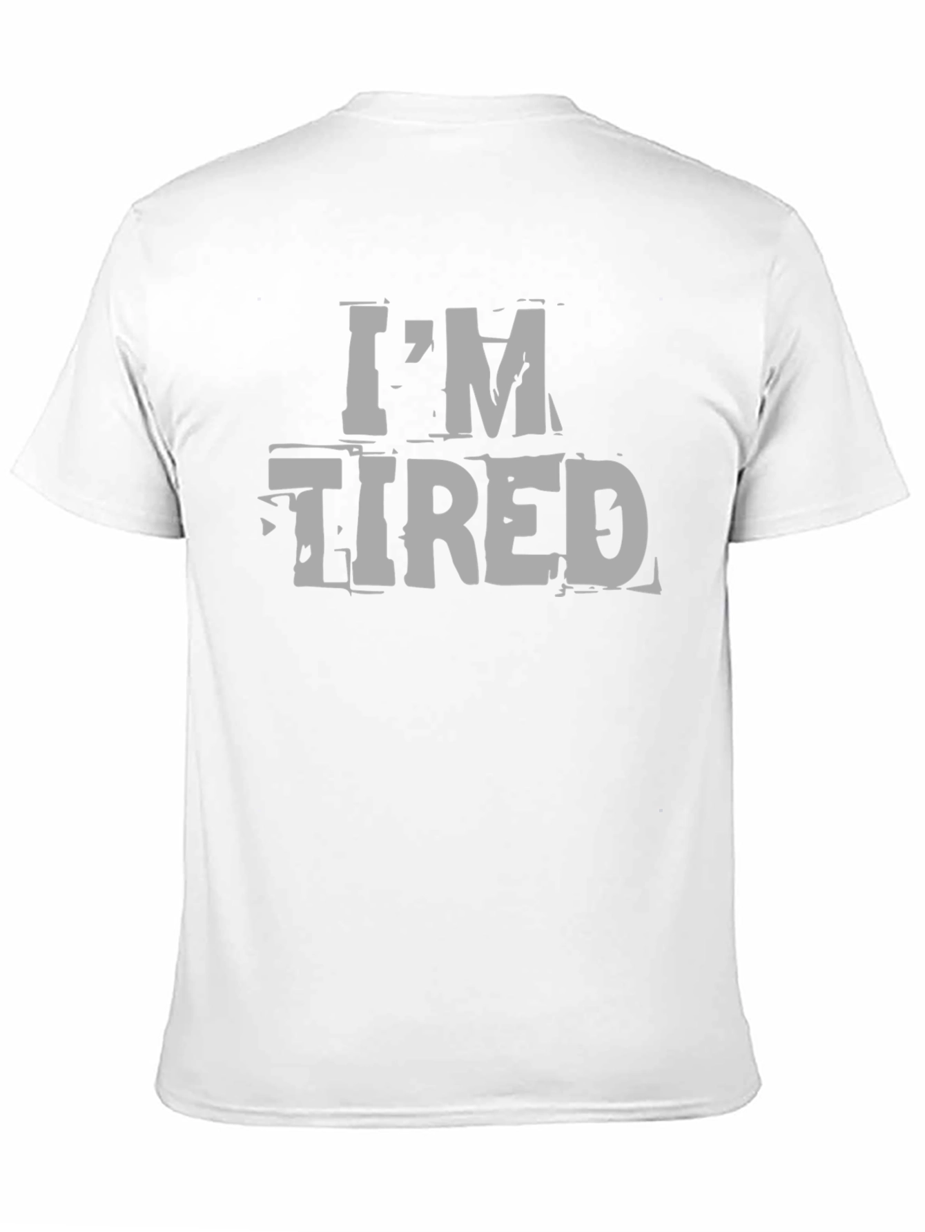 Im Tired Graphic Tee - Black Cotton Casual Wear