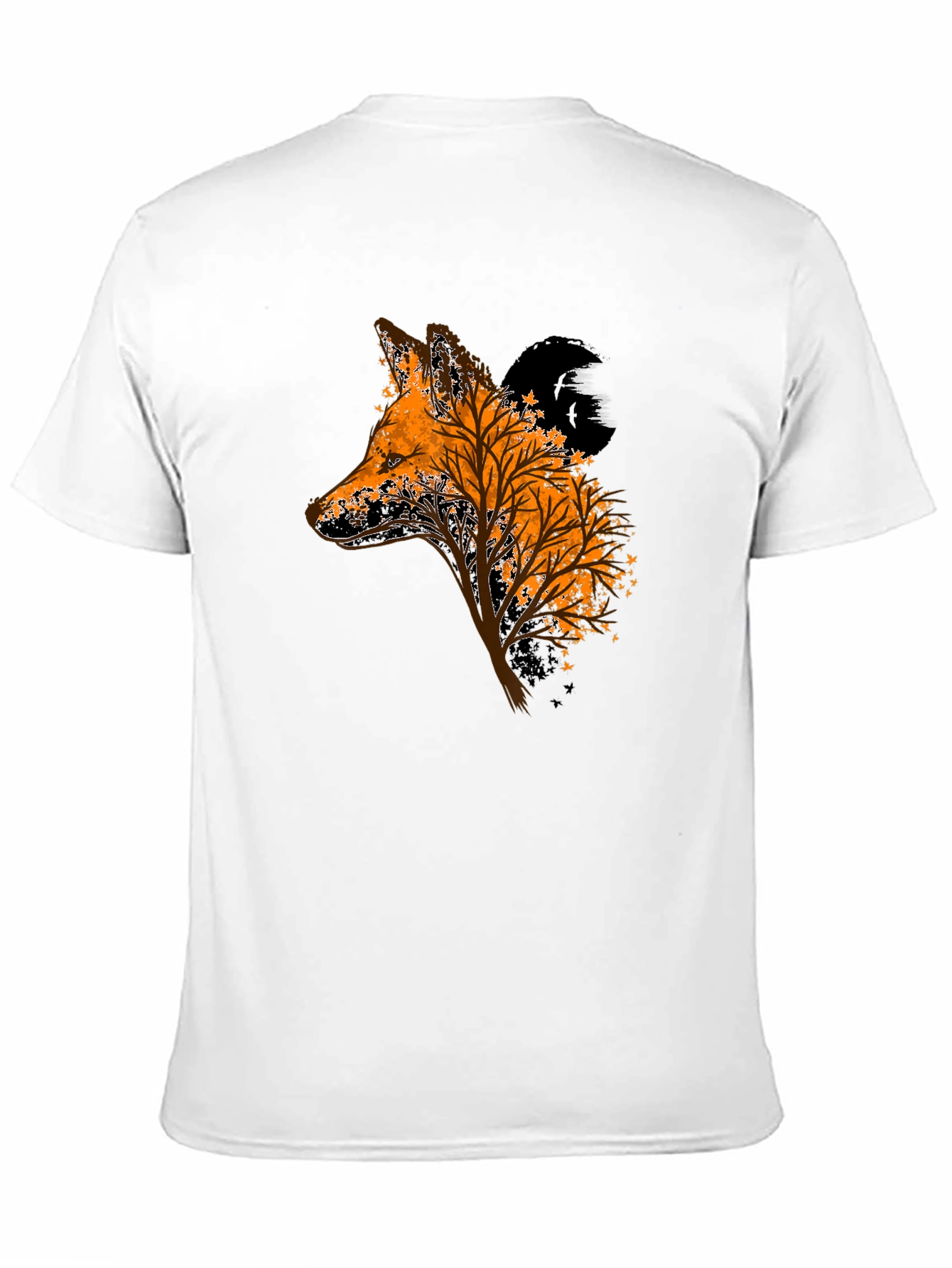 Fox Tree Graphic Black T-Shirt