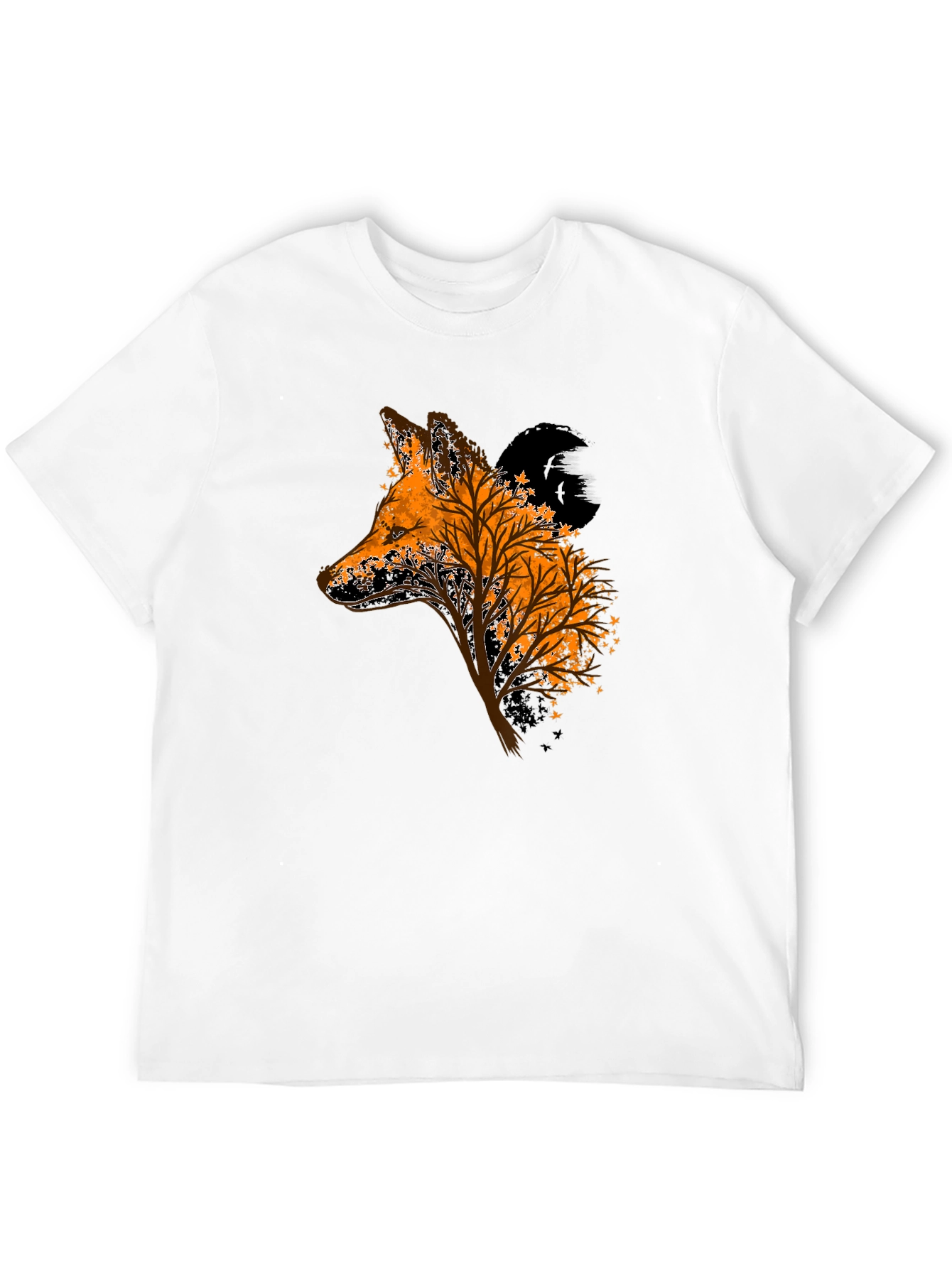 Fox Tree Graphic Black T-Shirt