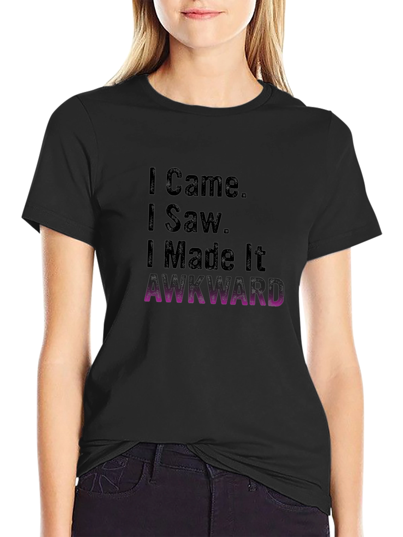 Awkward Humor Graphic T-Shirt