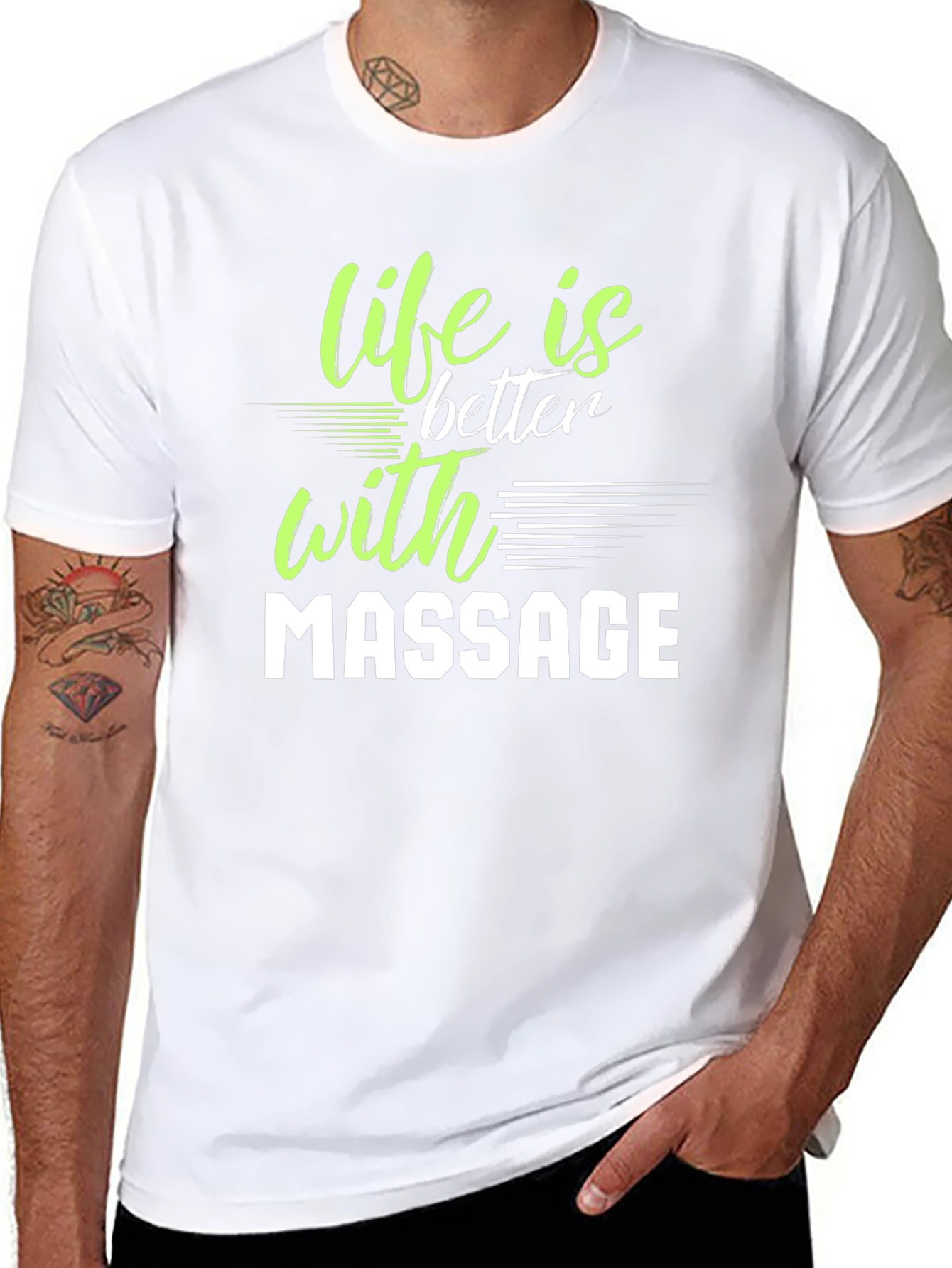 Life is Better with Massage Graphic T-Shirt