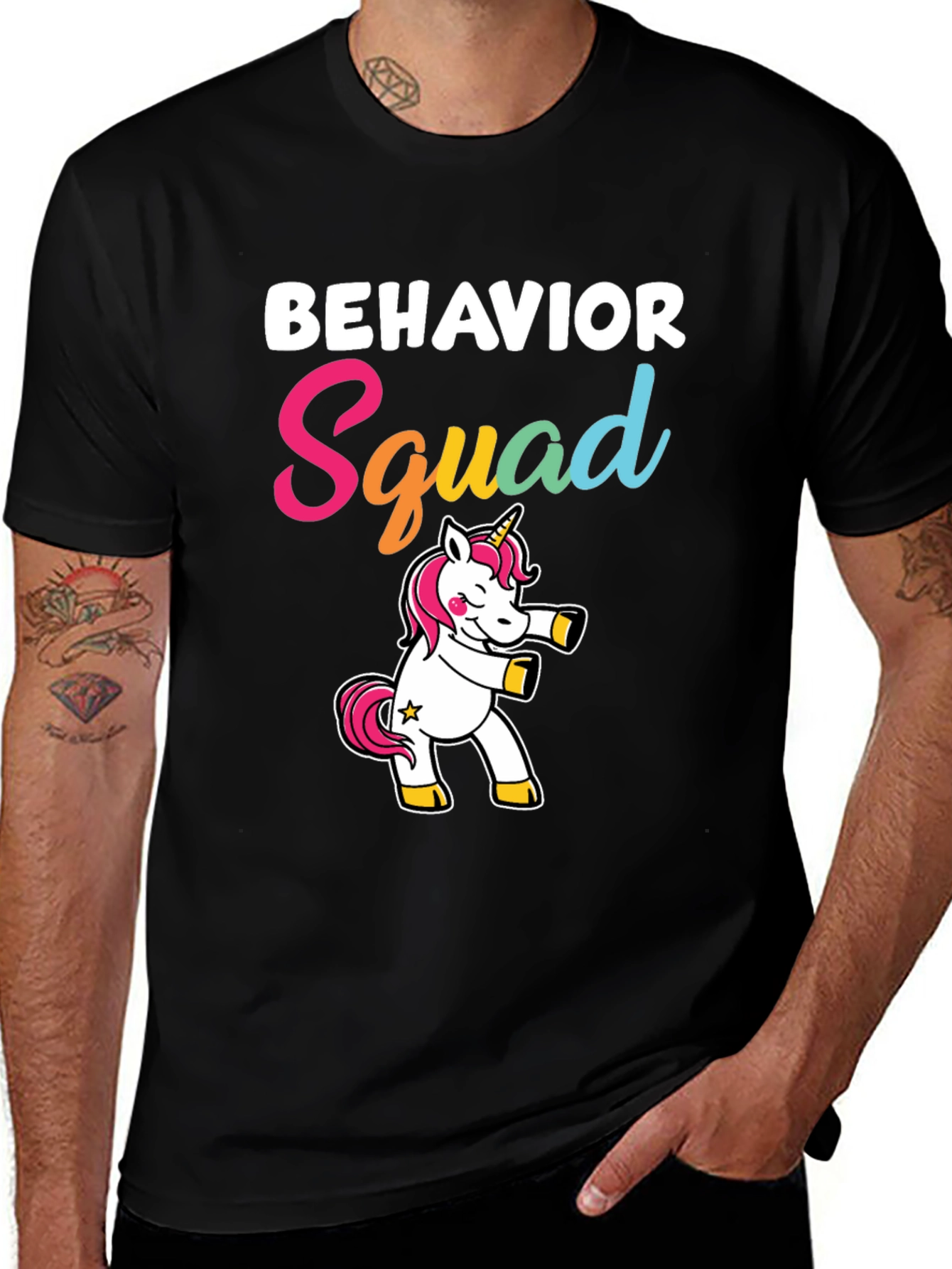 Behavior Squad Unicorn Graphic T-Shirt