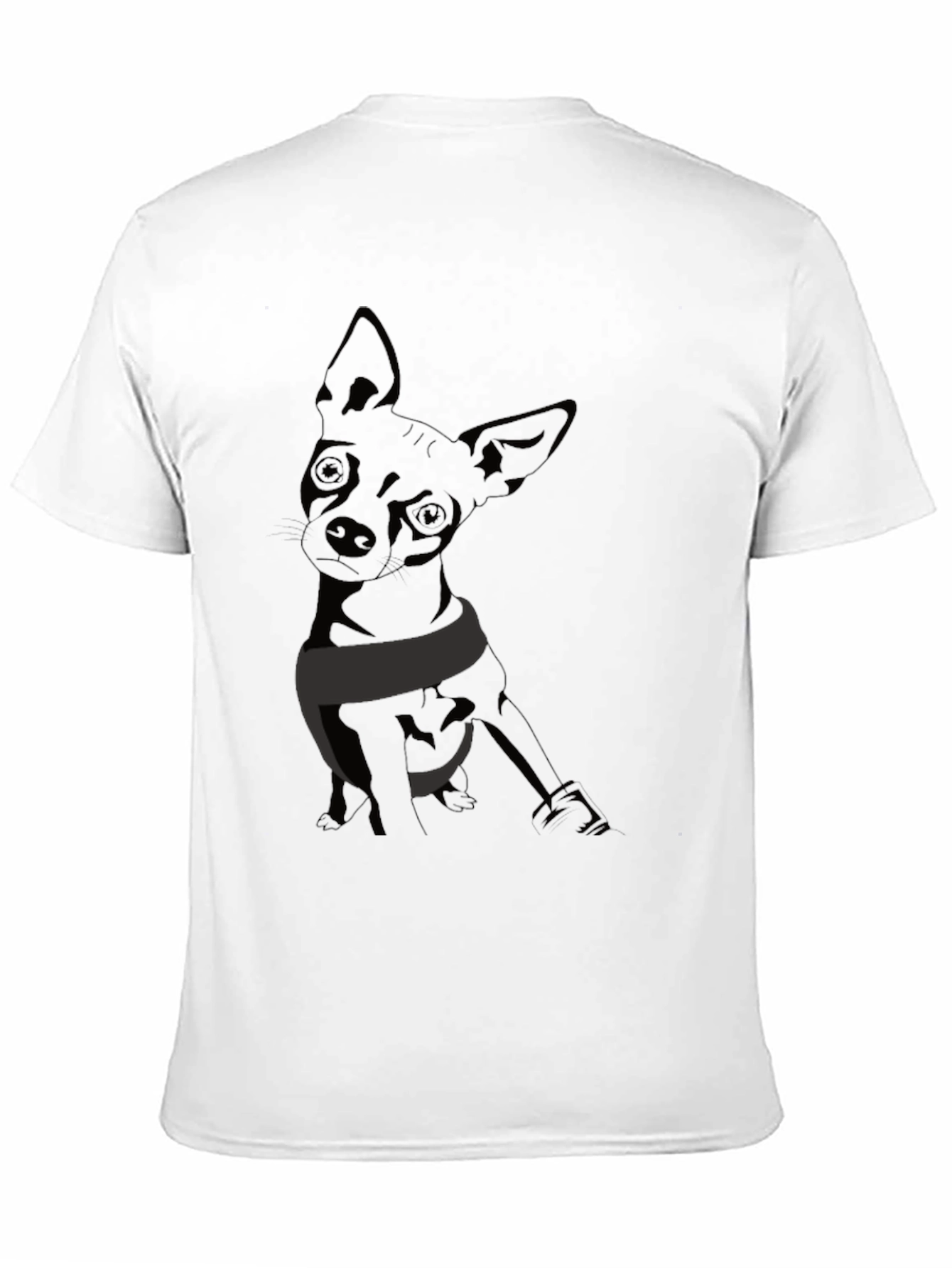 Chihuahua Graphic T-Shirt - Mens Black Tee