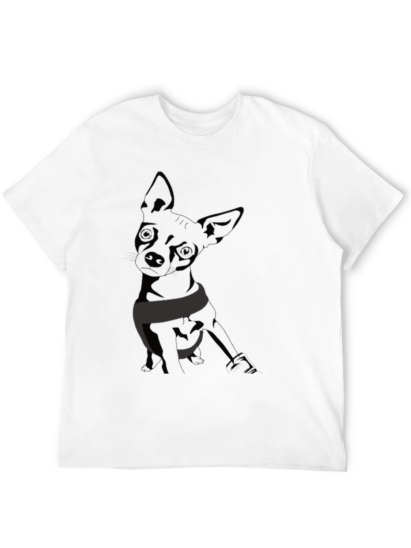 Chihuahua Graphic T-Shirt - Mens Black Tee