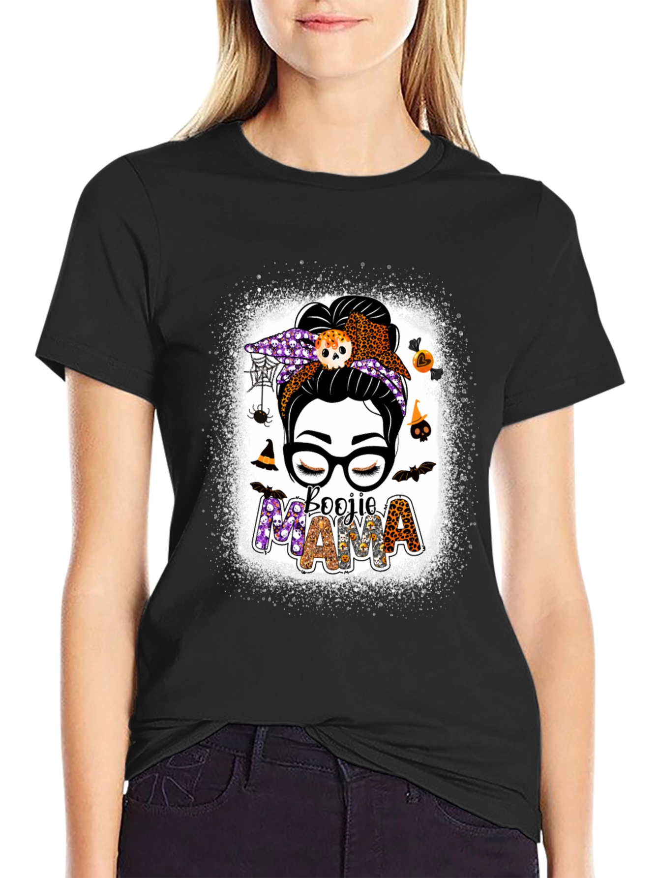 Boojie Mama Halloween Graphic T-Shirt