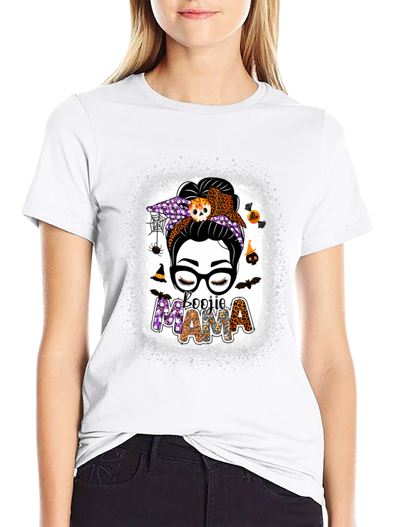 Boojie Mama Halloween Graphic T-Shirt