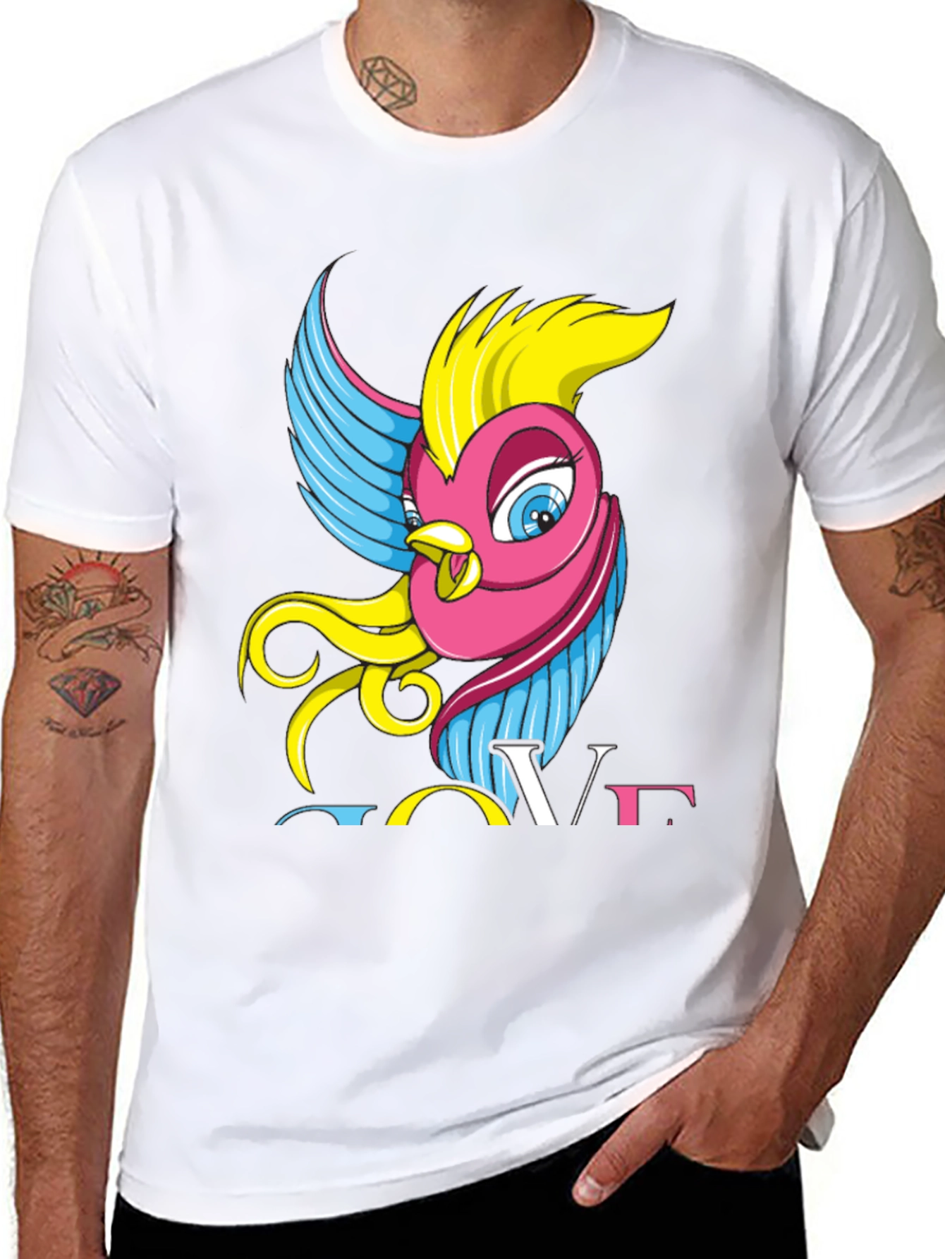 Love Bird Graphic T-Shirt - Fun & Stylish