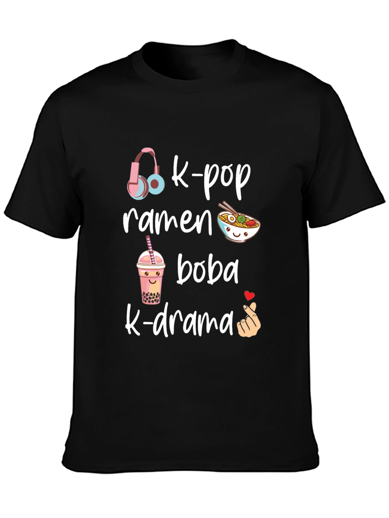 K-Pop Ramen Boba K-Drama T-Shirt