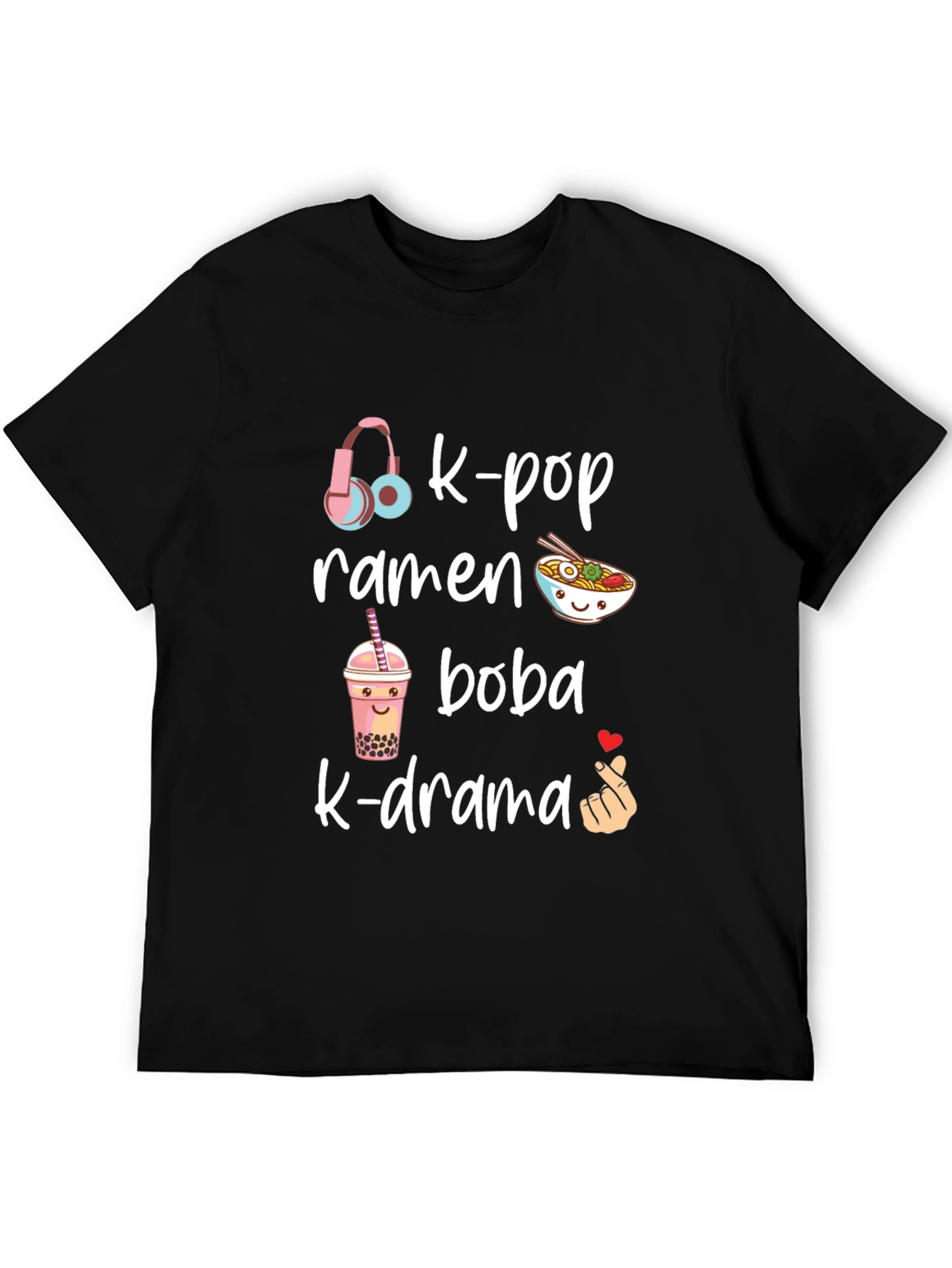 K-Pop Ramen Boba K-Drama T-Shirt
