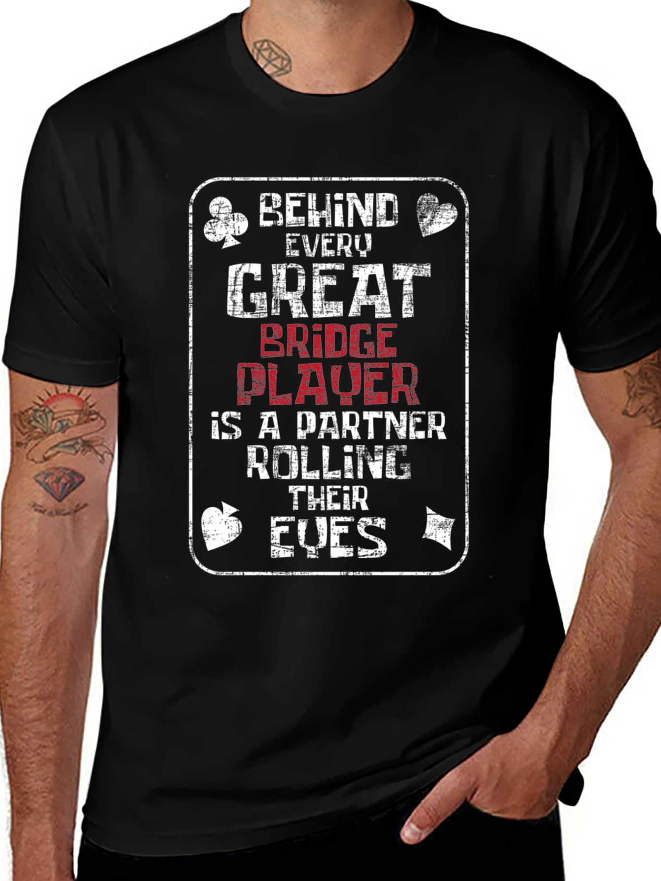 Bridge Player Graphic T-Shirt