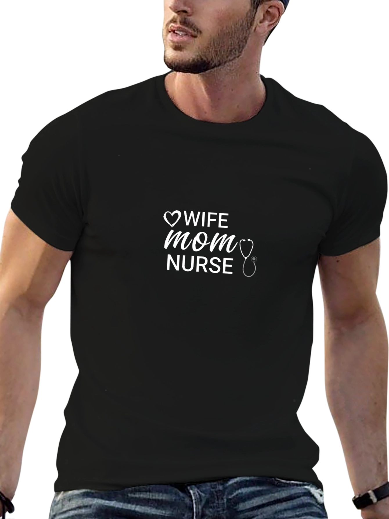 Wife Mom Nurse Graphic Tee
