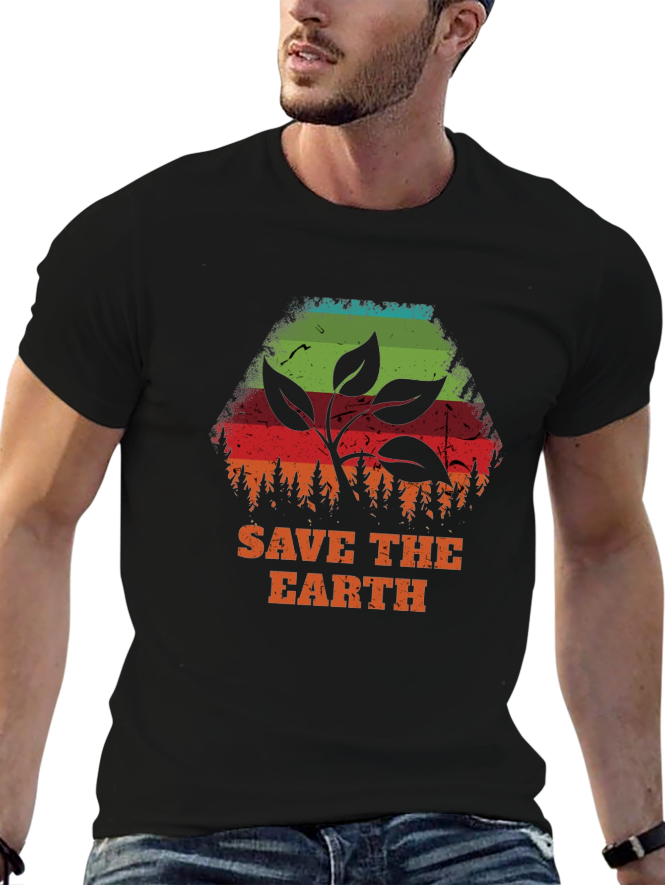 Save the Earth Graphic Tee - Eco-Friendly Design