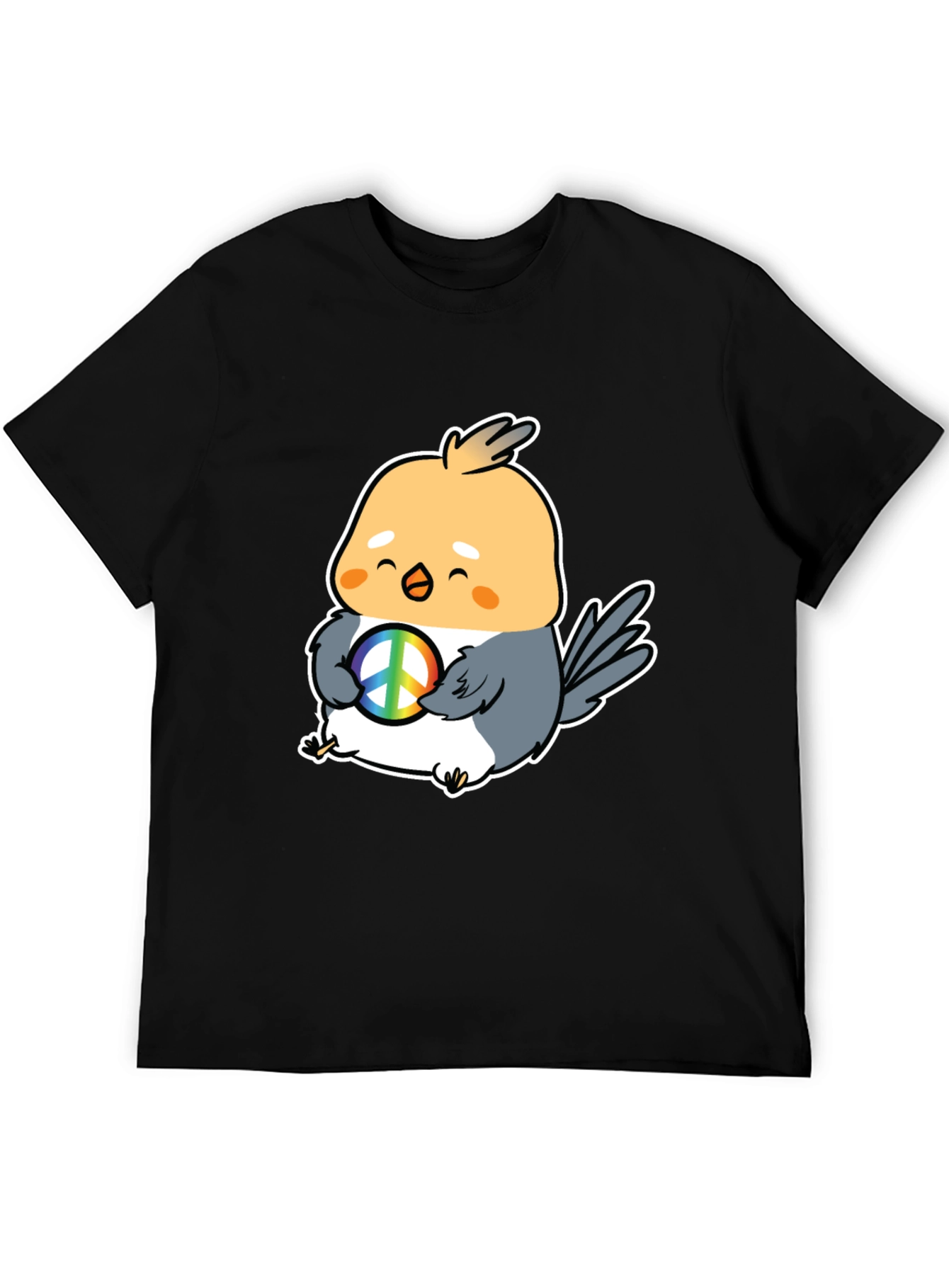 Peace Bird Graphic Tee - Cute Cartoon Bird T-Shirt