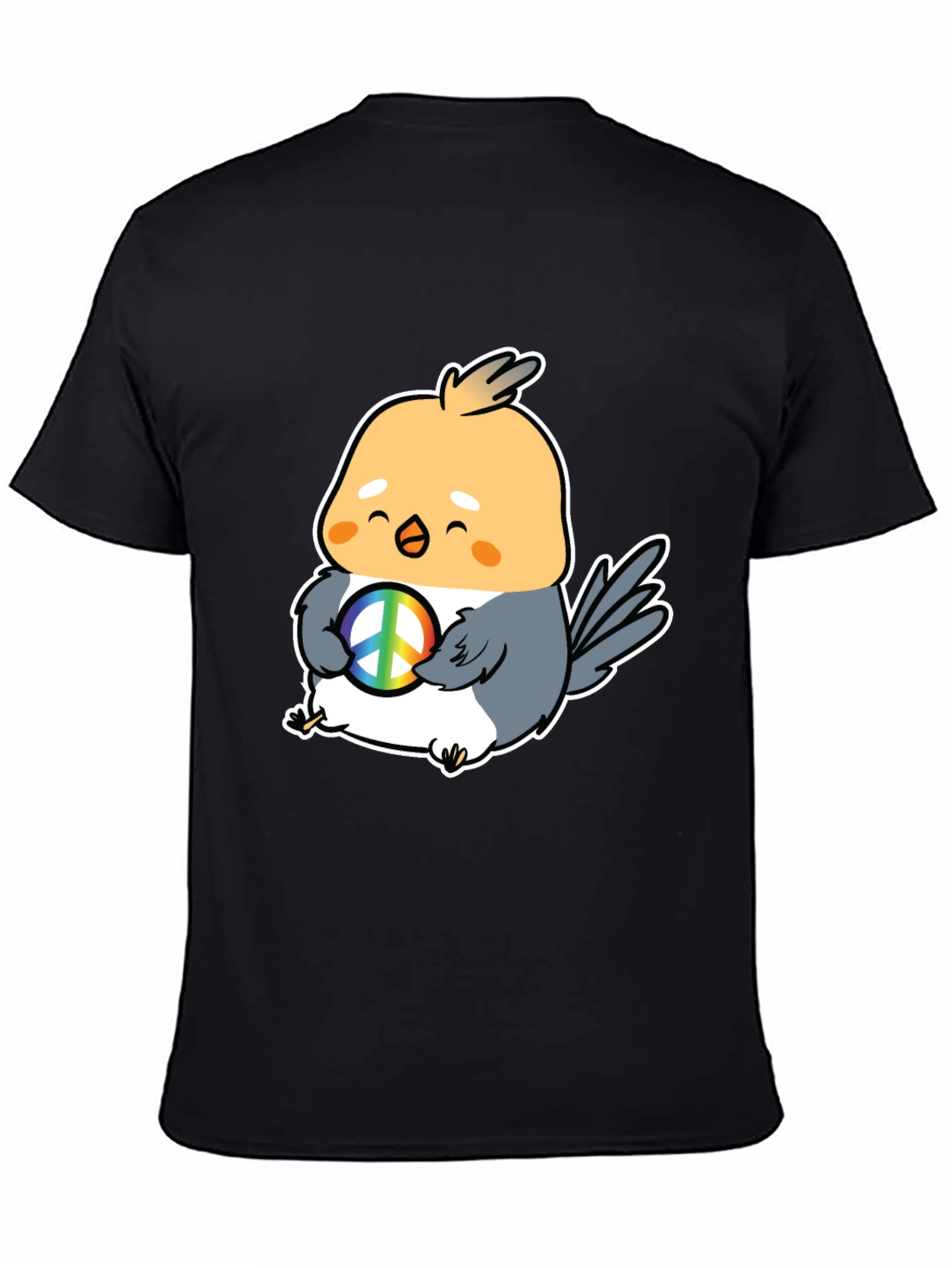Peace Bird Graphic Tee - Cute Cartoon Bird T-Shirt