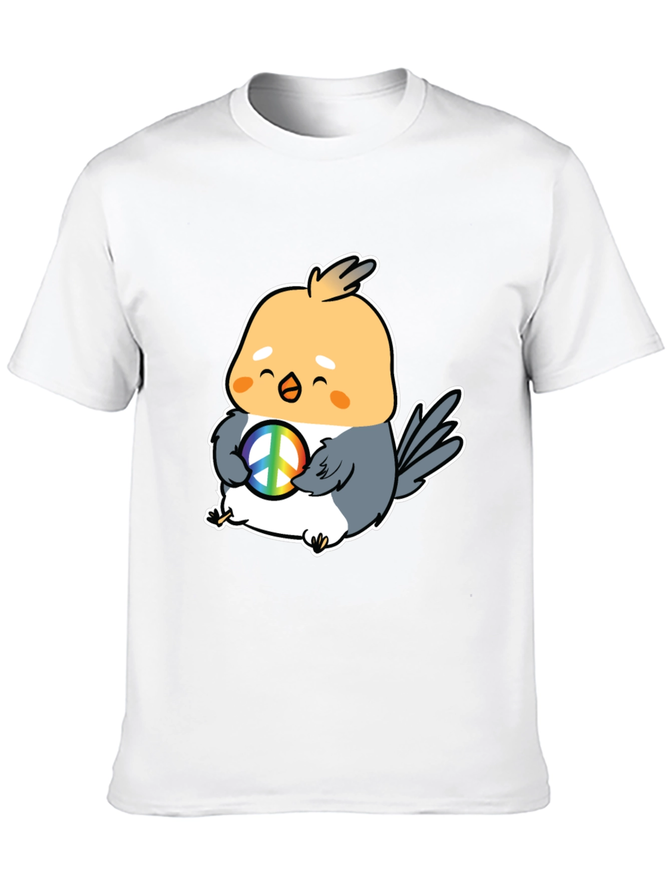 Peace Bird Graphic Tee - Cute Cartoon Bird T-Shirt