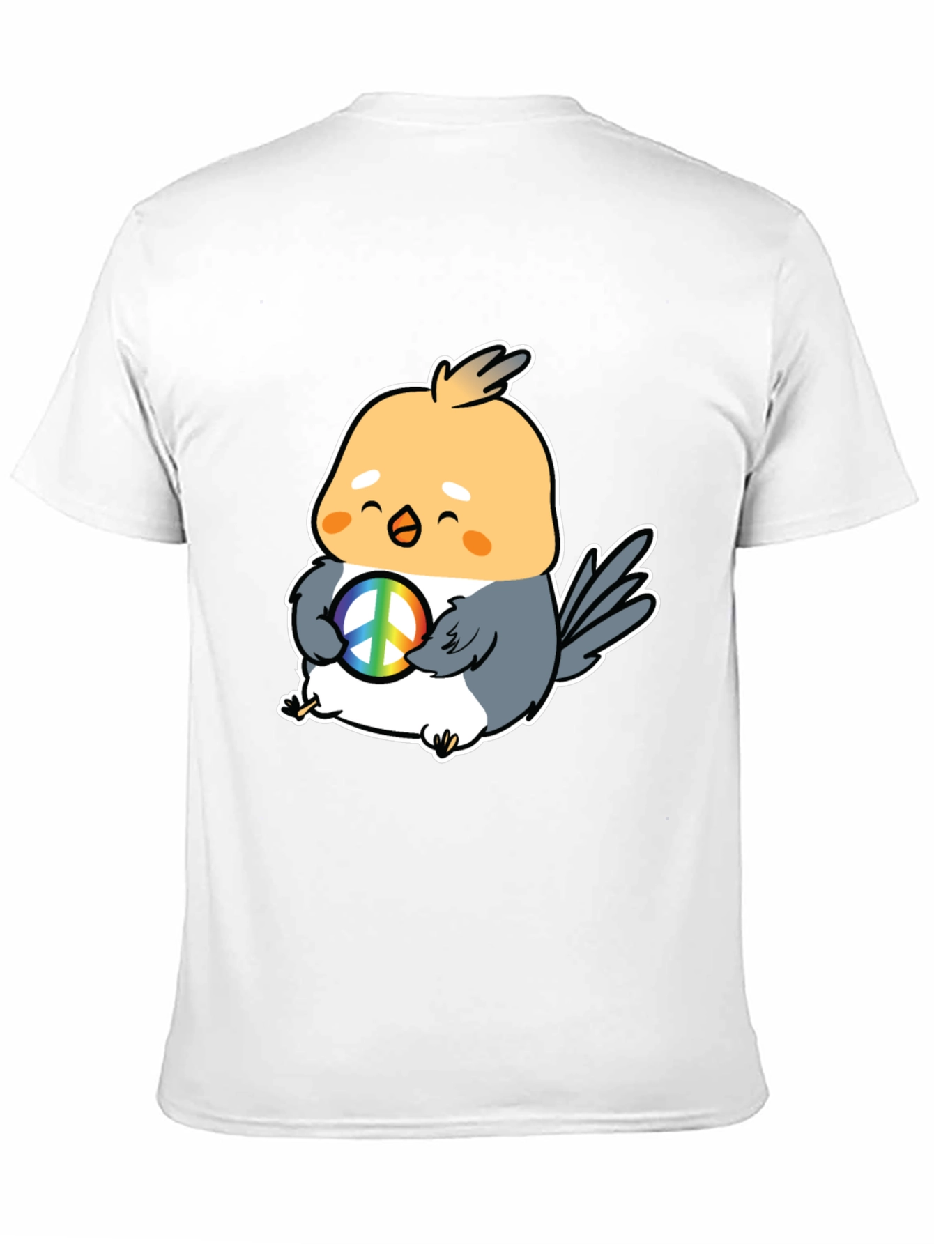 Peace Bird Graphic Tee - Cute Cartoon Bird T-Shirt