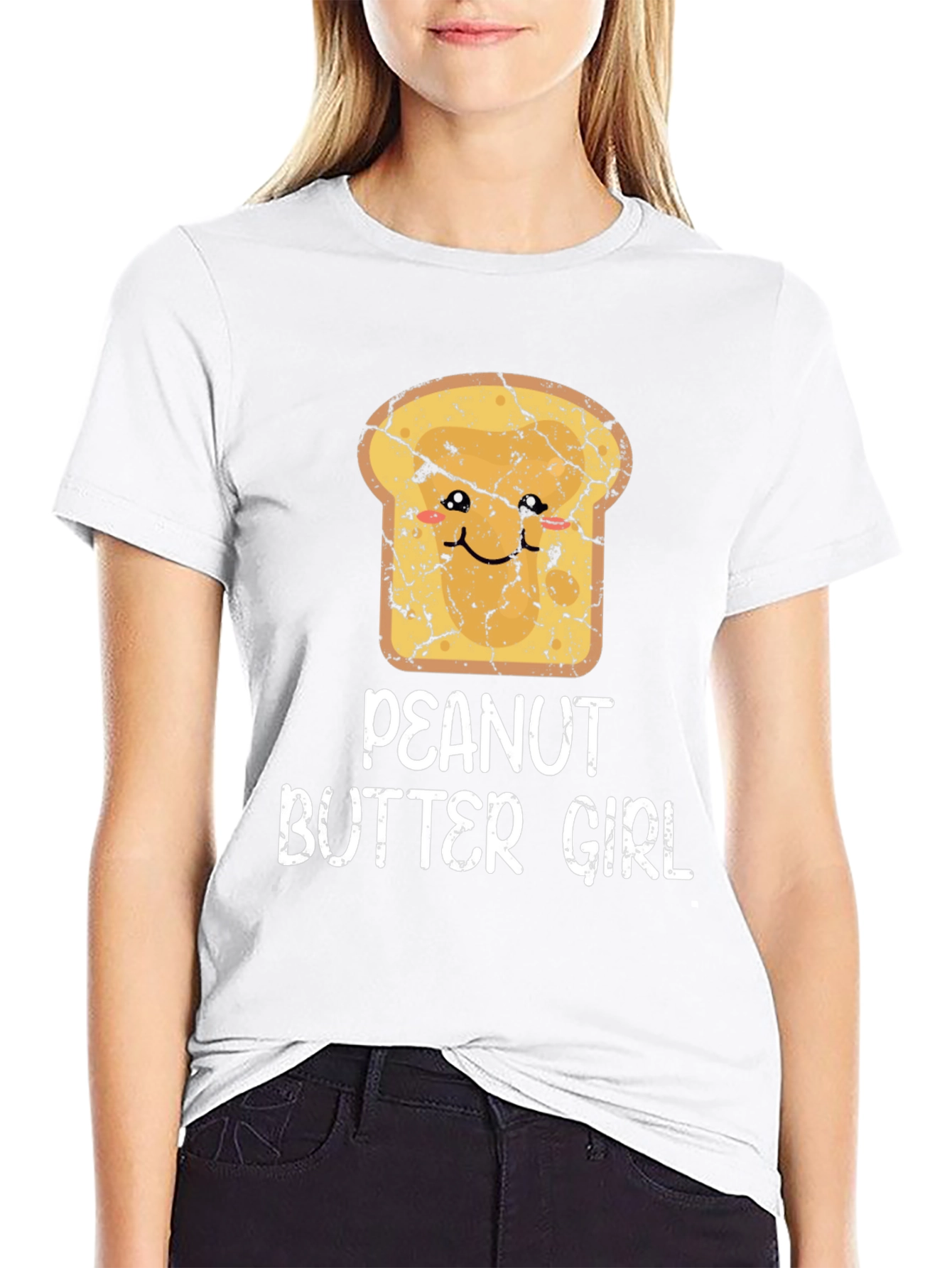 Peanut Butter Girl Funny Graphic T-Shirt