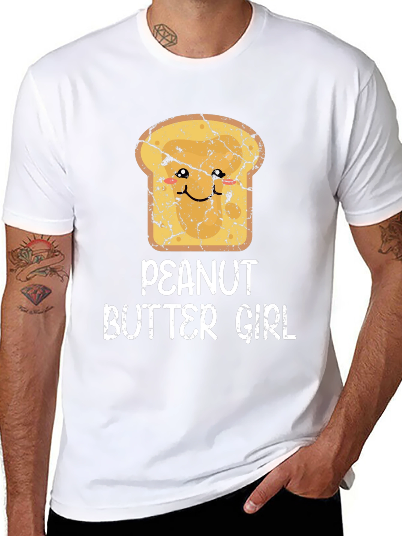 Peanut Butter Girl Funny Graphic T-Shirt