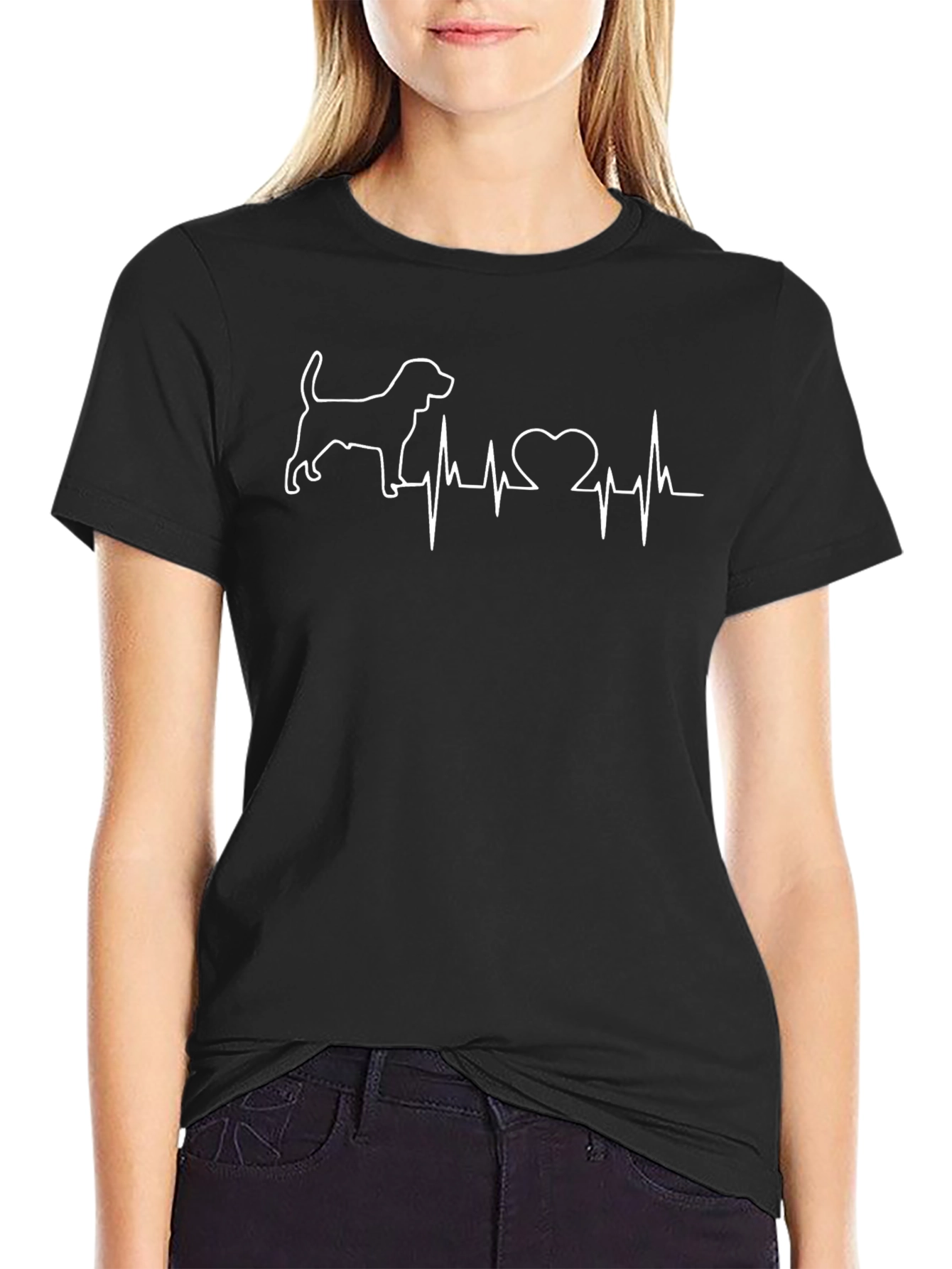 Dog Heartbeat T-Shirt - Love Your Pet