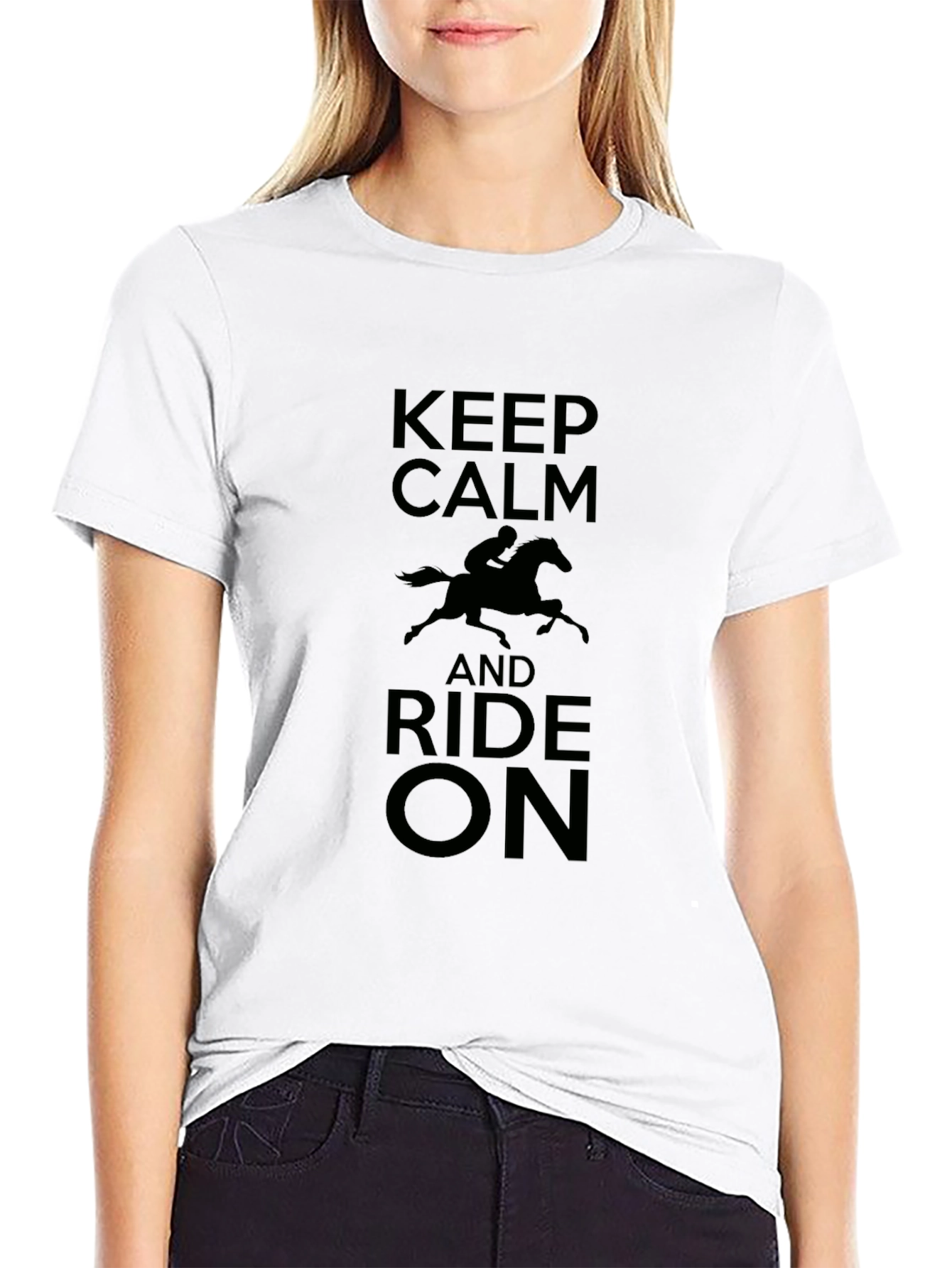 Keep Calm and Ride On - Graphic T-Shirt