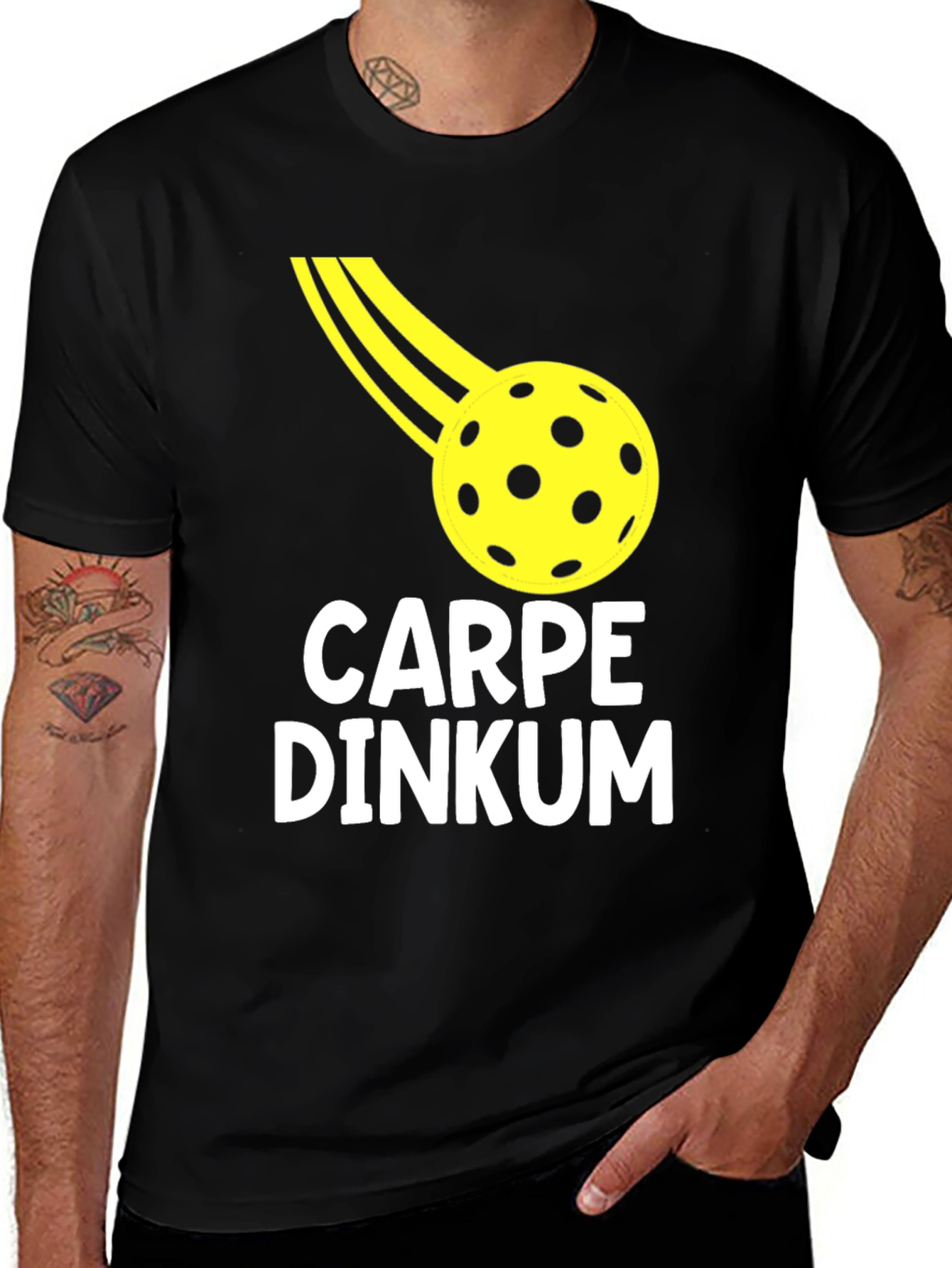 Carpe Dinkum Black Graphic Tee