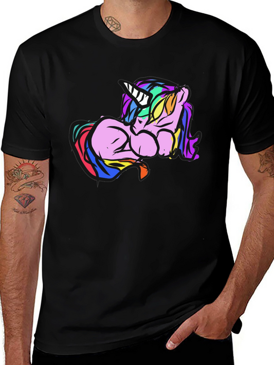 Unicorn Graphic T-Shirt - Quirky Colorful Tee