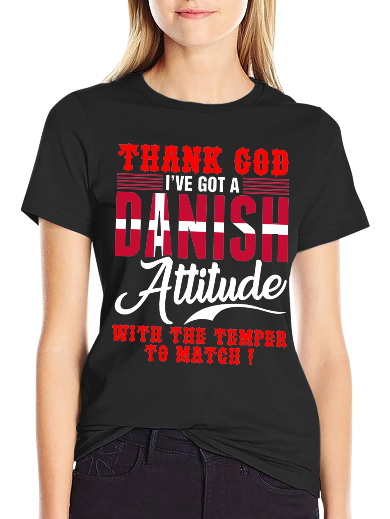 Danish Attitude T-Shirt - Humorous Graphic Tee