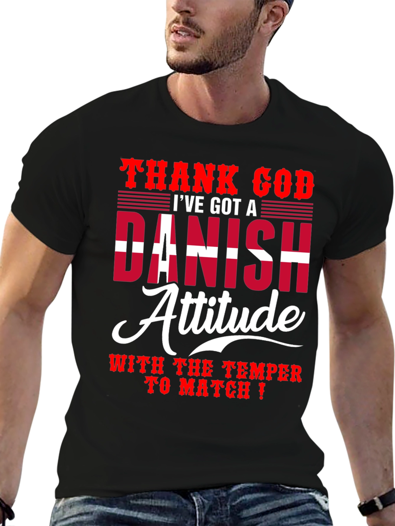 Danish Attitude T-Shirt - Humorous Graphic Tee