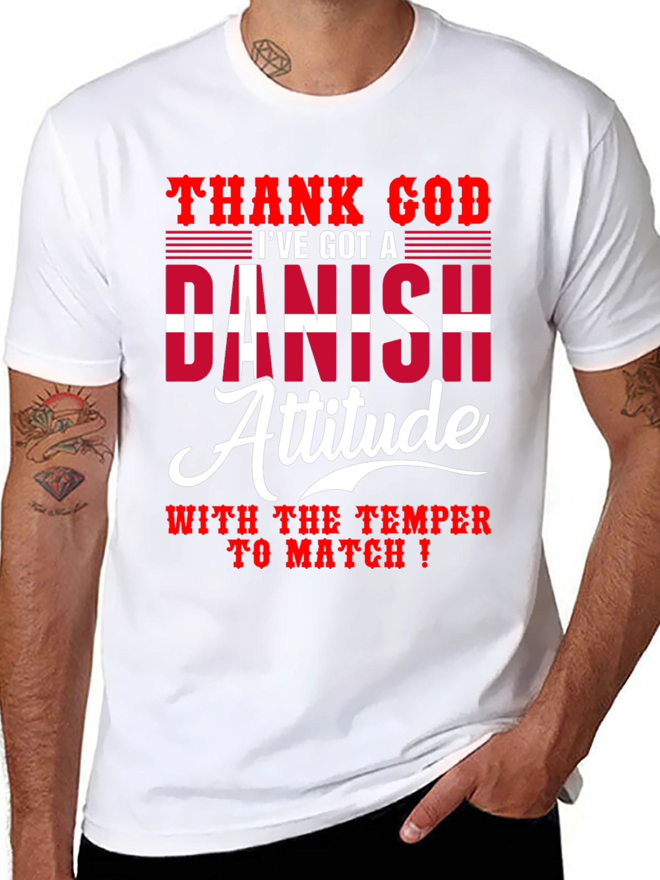 Danish Attitude T-Shirt - Humorous Graphic Tee