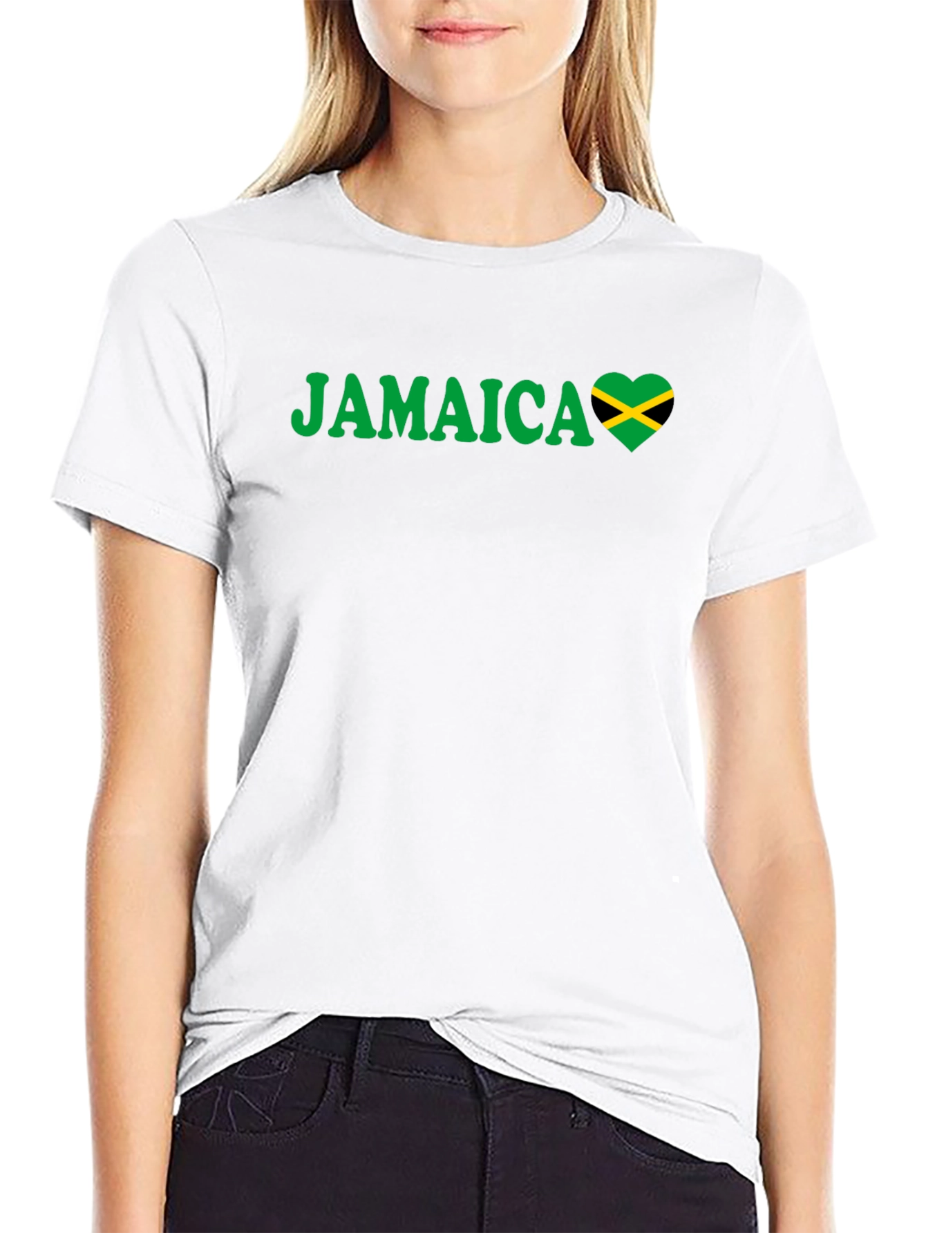Jamaica Heart Flag T-Shirt