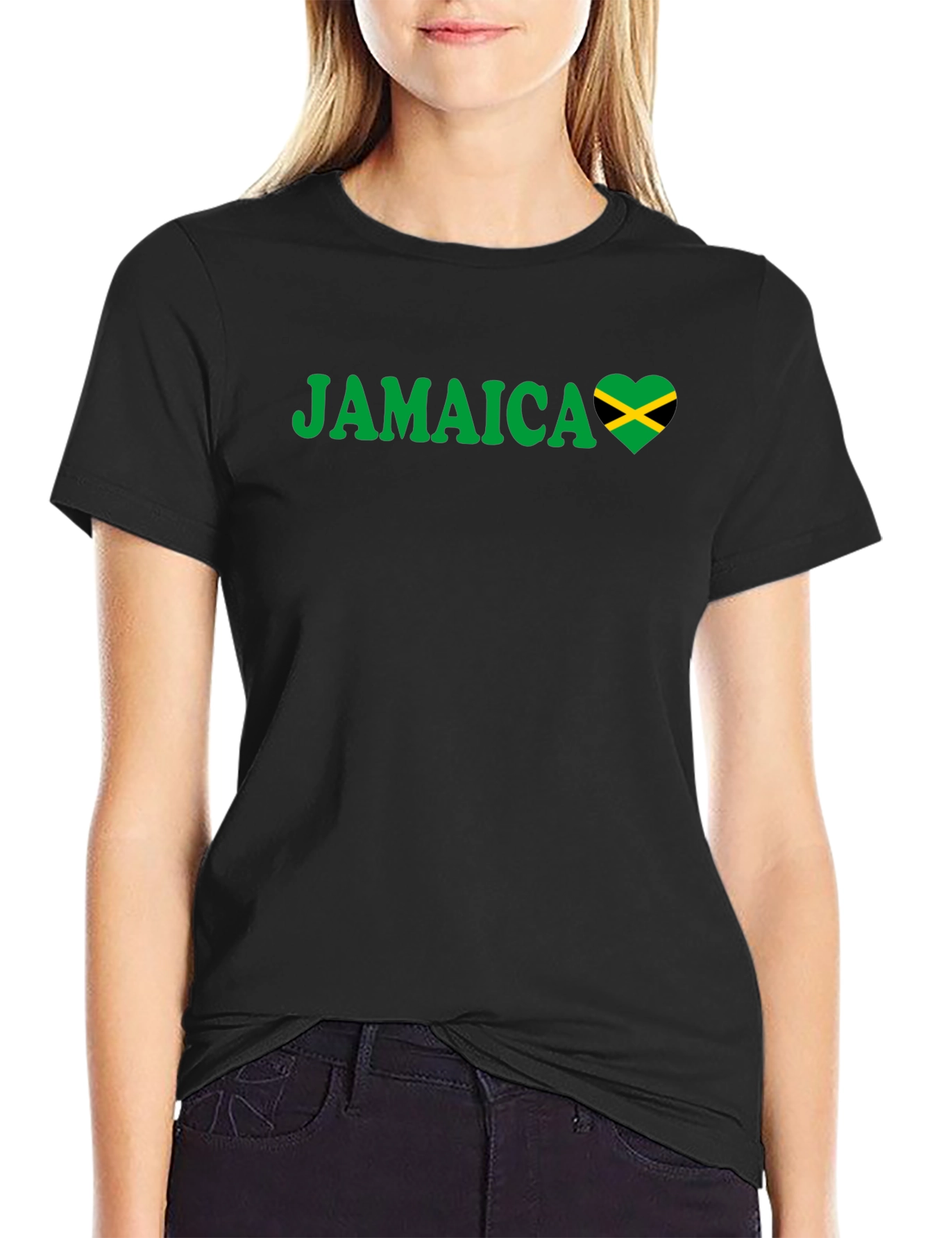 Jamaica Heart Flag T-Shirt
