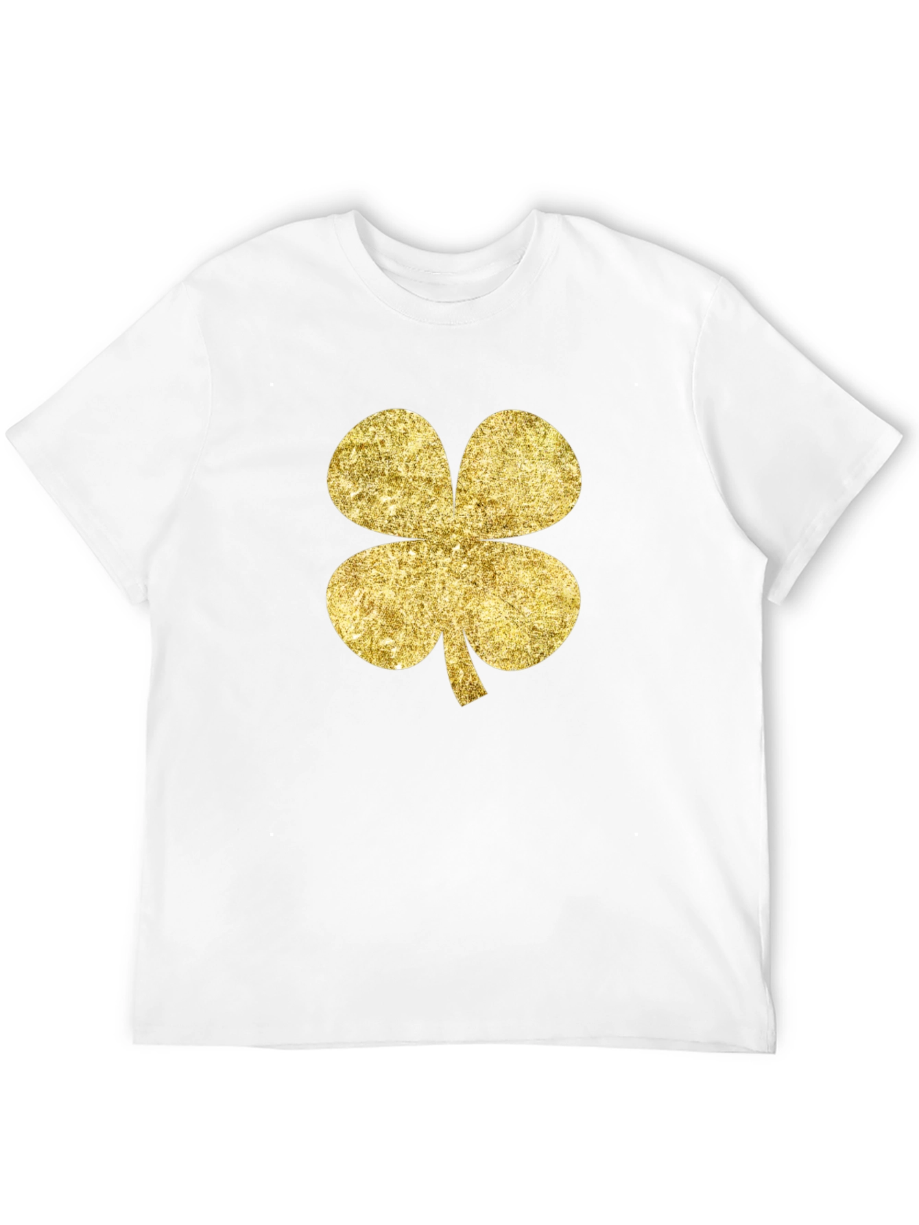 Golden Clover Graphic Black T-Shirt