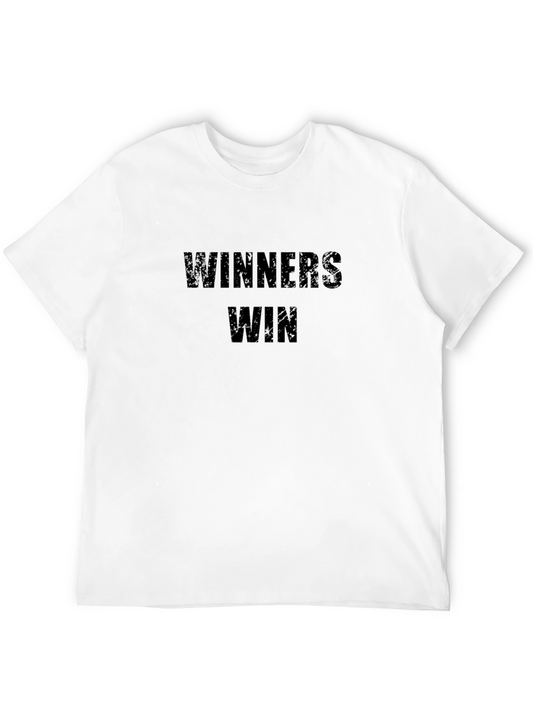 Winners Win Black Graphic T-Shirt