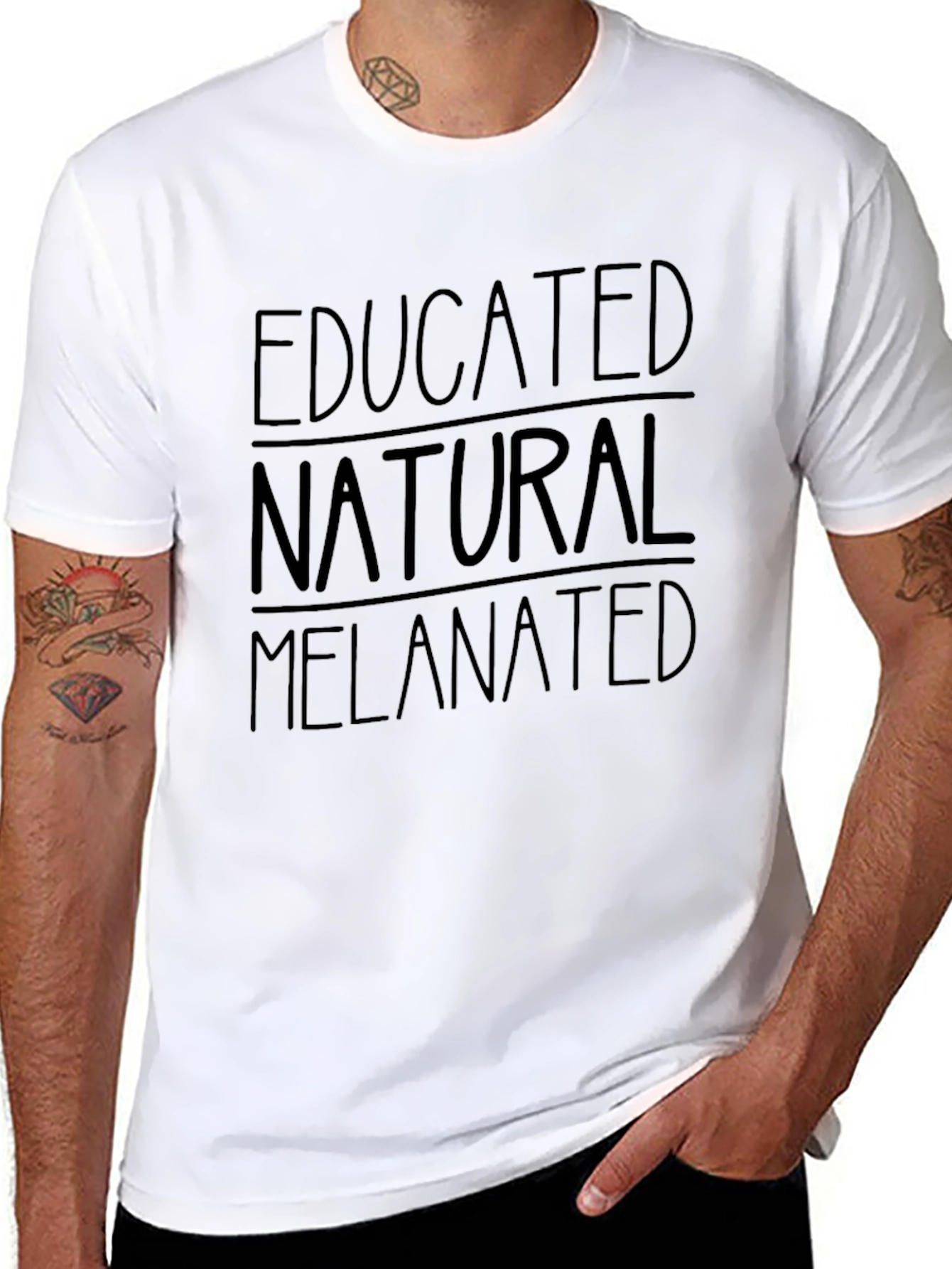 Educated Natural Melanated Graphic Tee