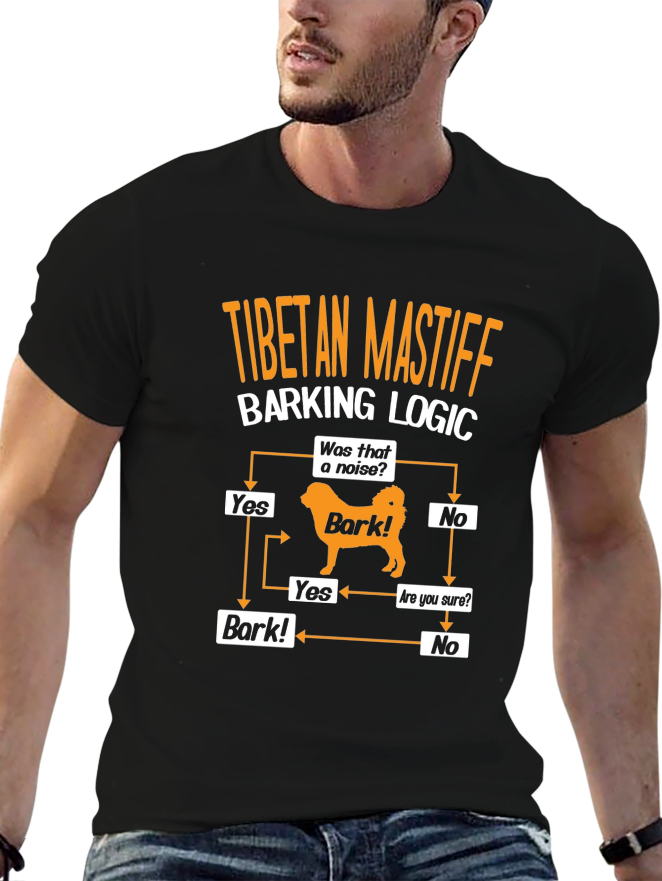 Tibetan Mastiff Barking Logic T-Shirt