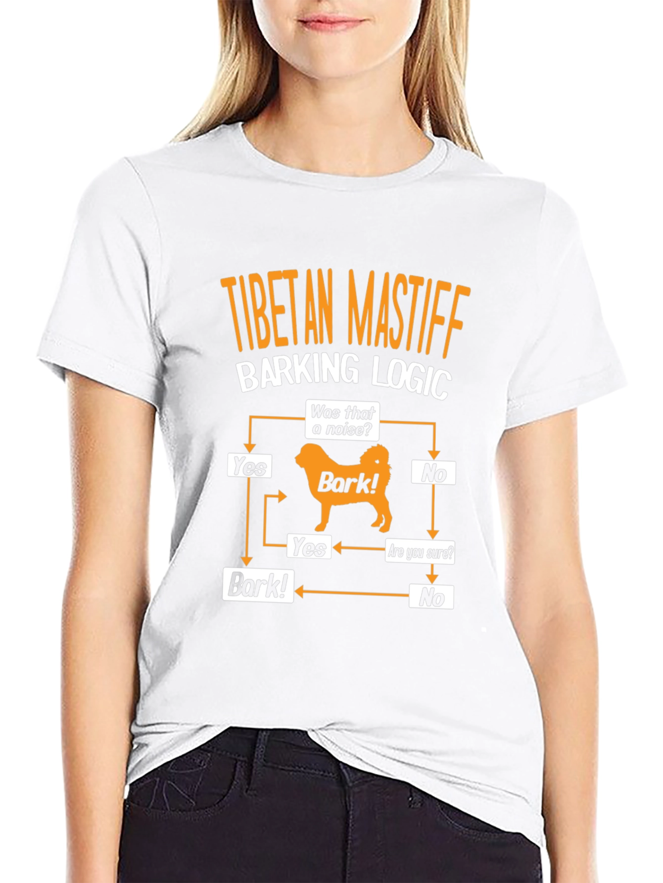 Tibetan Mastiff Barking Logic T-Shirt