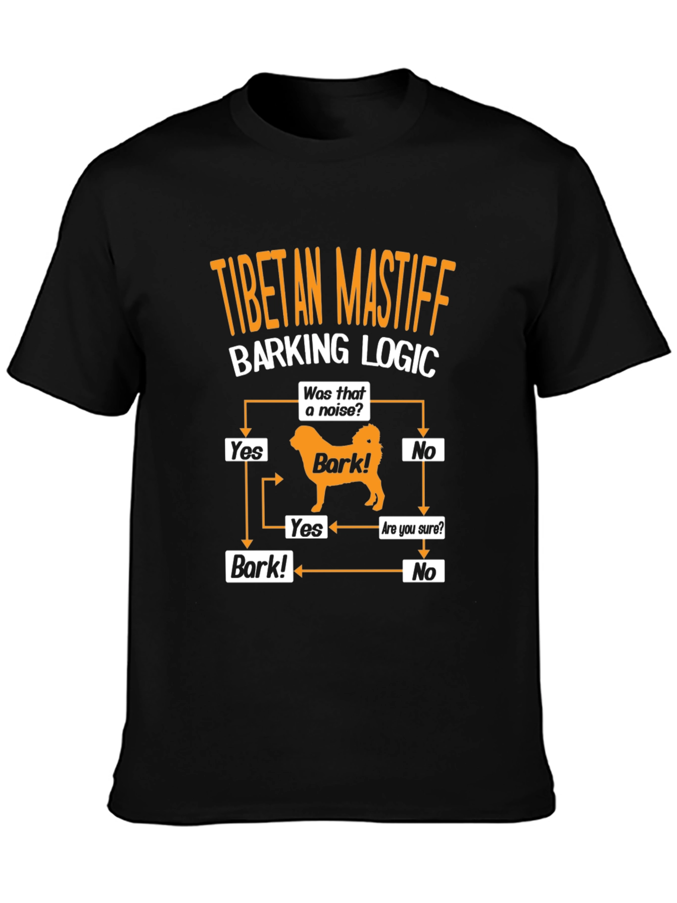 Tibetan Mastiff Barking Logic T-Shirt