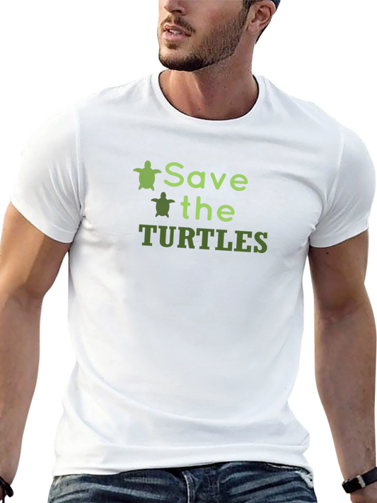 Save the Turtles Graphic T-Shirt - Eco-Friendly Fashion