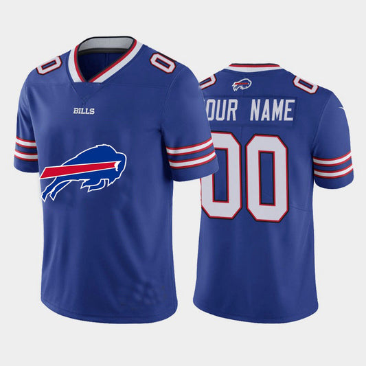 Custom1 Buffalo Bills Royal Team Big Logo Vapor Untouchable Limited Jerseys Stitched Jerseys Football Jerseys