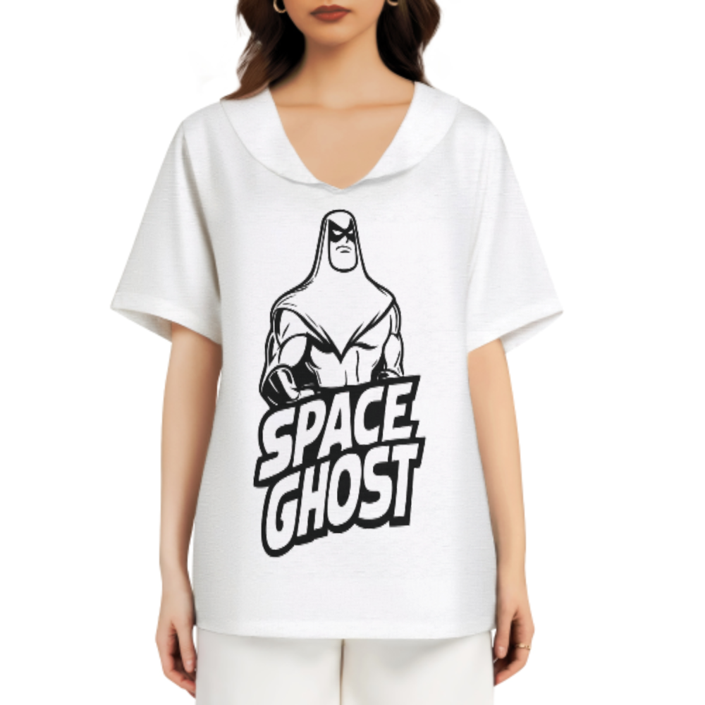 Retro Cartoon Hero Graphic Tee, Vintage Comic Style Shirt, Classic Space Adventure Inspired Top, Minimalist Black Graphic T-Shirt(z723)