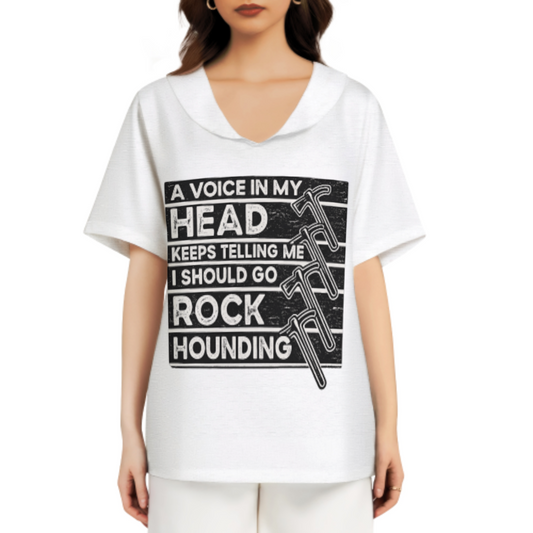Rock Hounding Graphic Tee, Funny Geology Lover Shirt, Vintage Rock Collector T-Shirt, Retro Outdoor Adventure Graphic Top(z726)