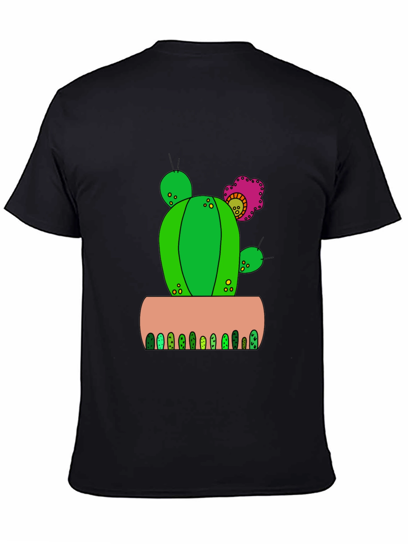 Cactus Flower Graphic Tee - Desert Style Shirt