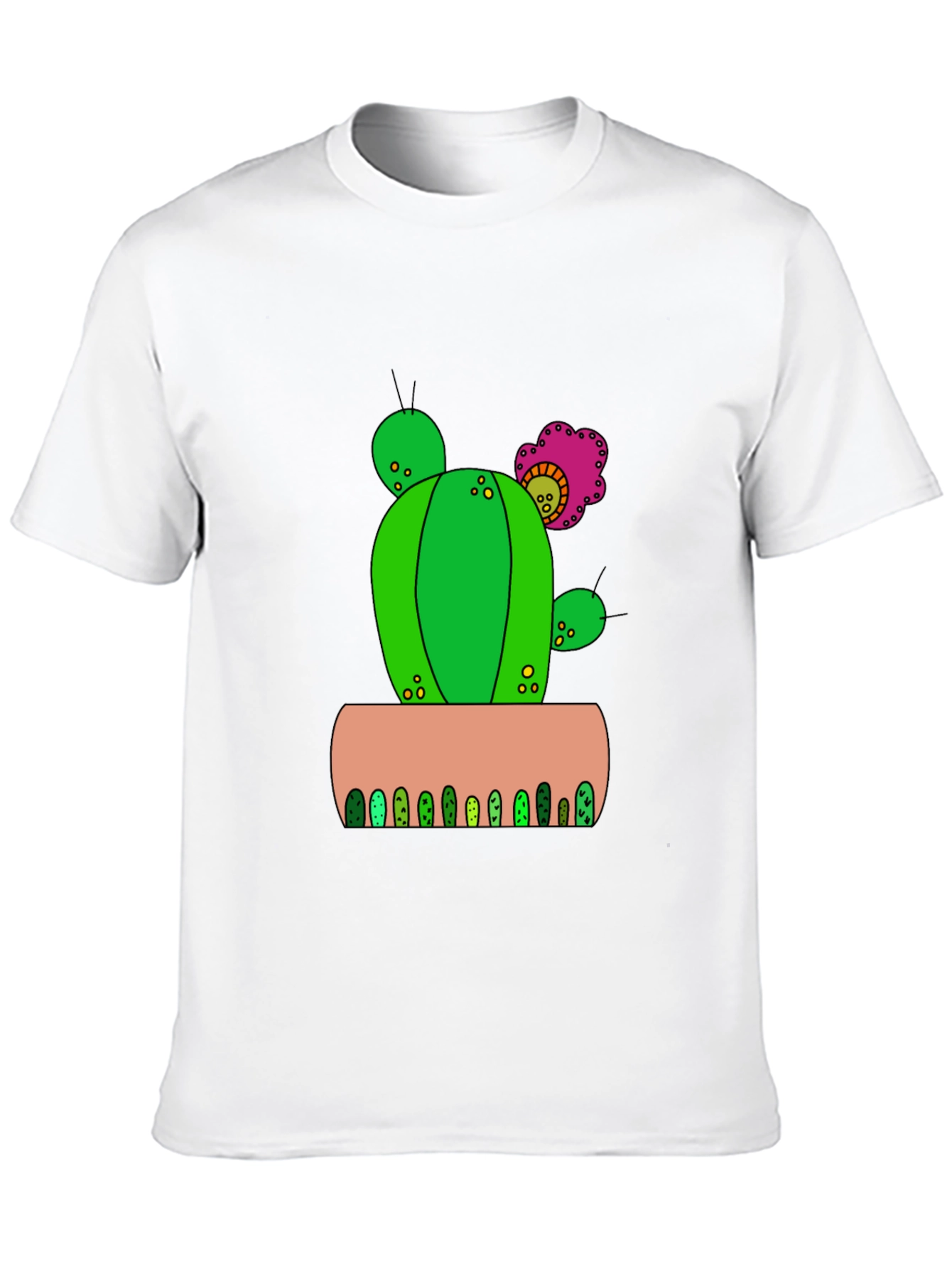 Cactus Flower Graphic Tee - Desert Style Shirt
