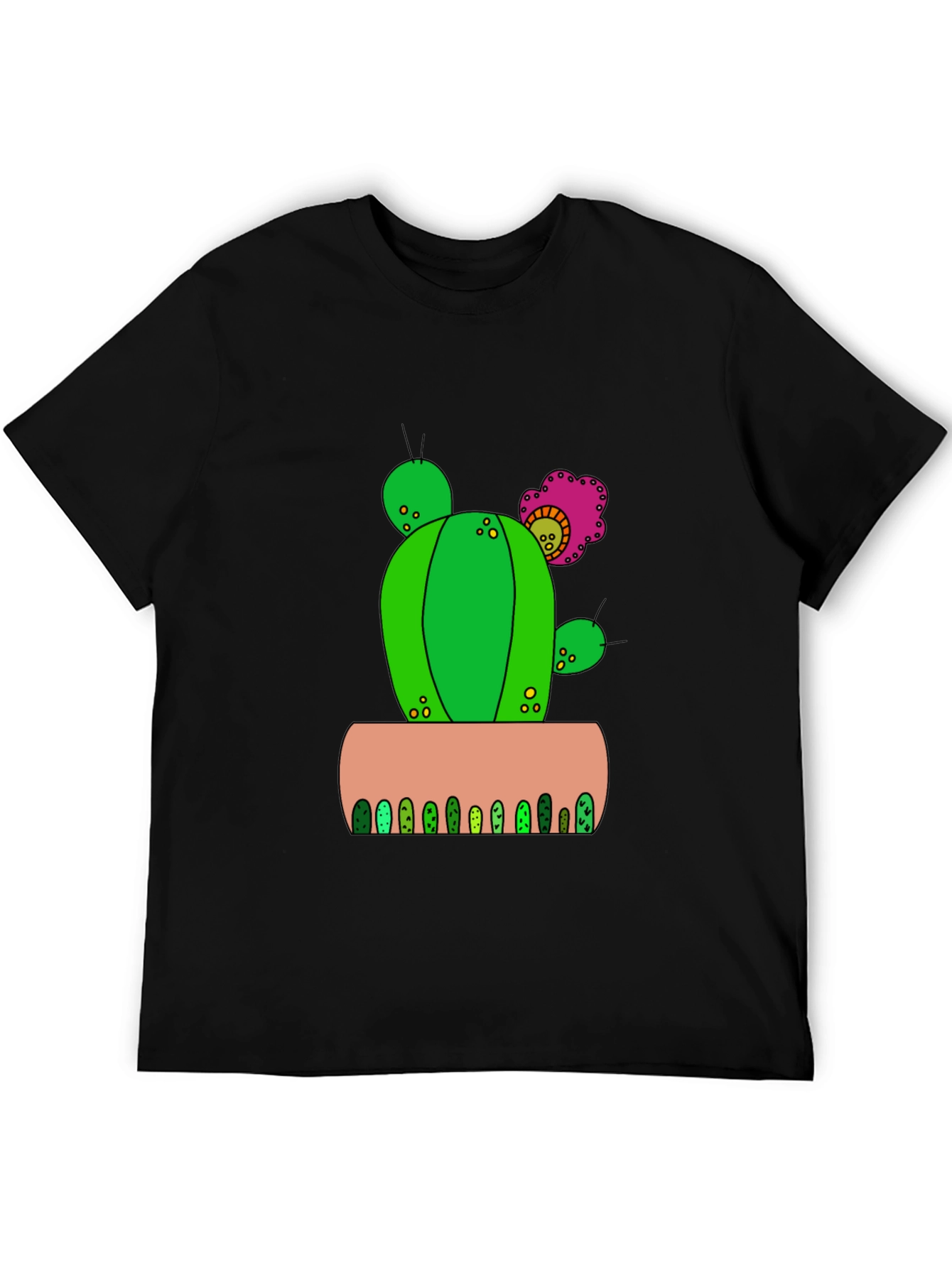 Cactus Flower Graphic Tee - Desert Style Shirt